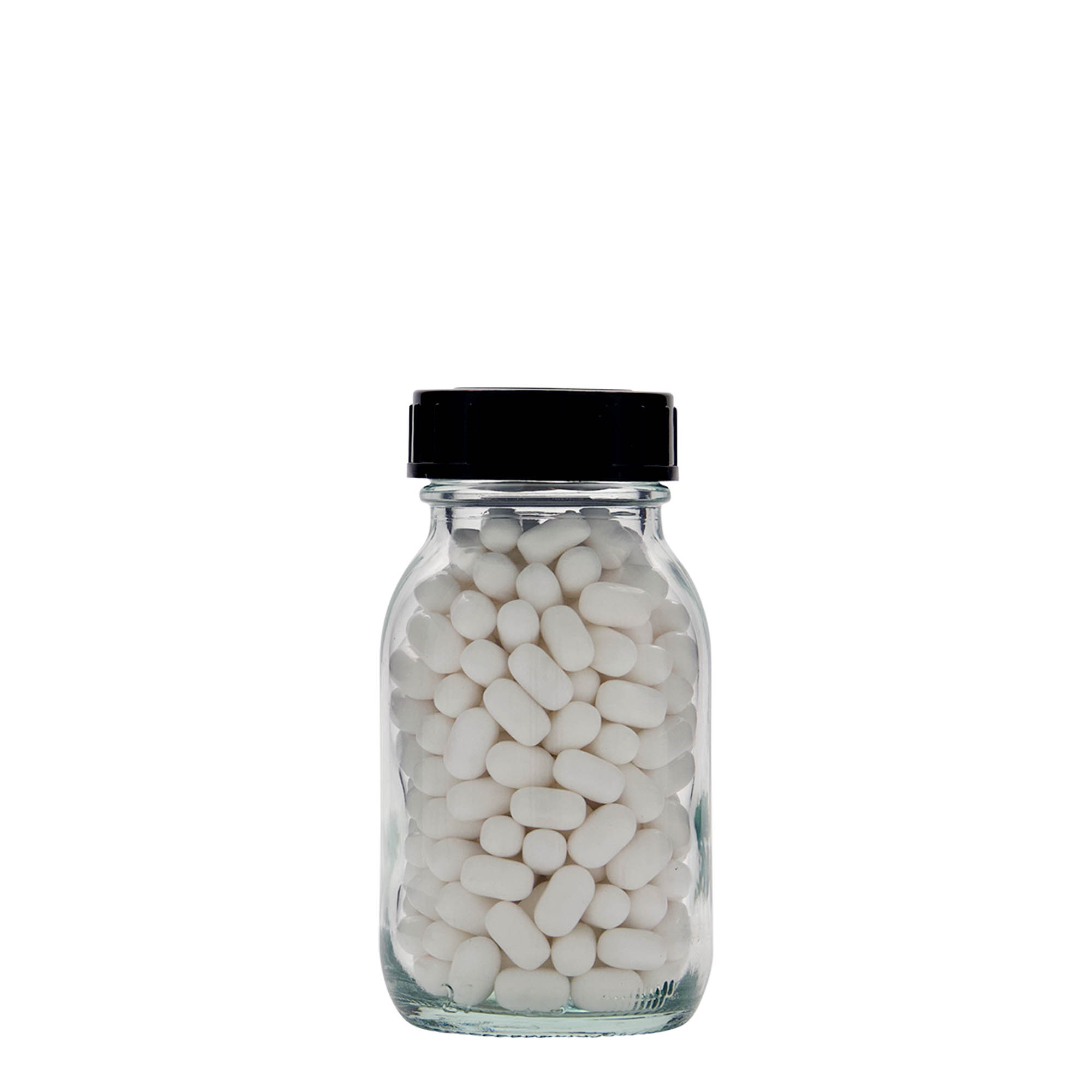 125 ml leveäkaulainen lasi, suuaukko: DIN 40 125 ml leveäkaulainen lasi, suuaukko: DIN 40