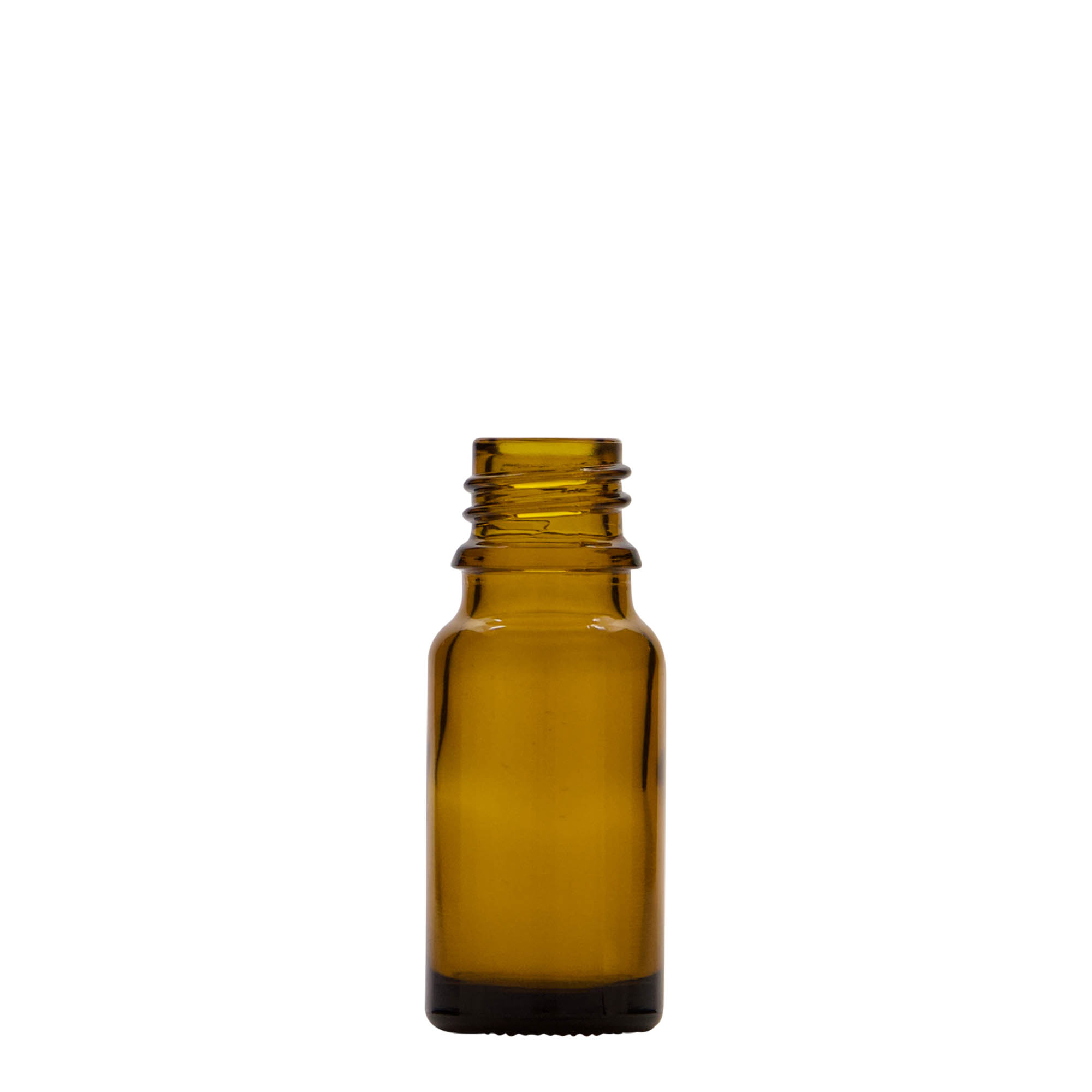 10 ml lääkepullo hoitonestepumpulla, lasia, ruskea, suuaukko: DIN 18