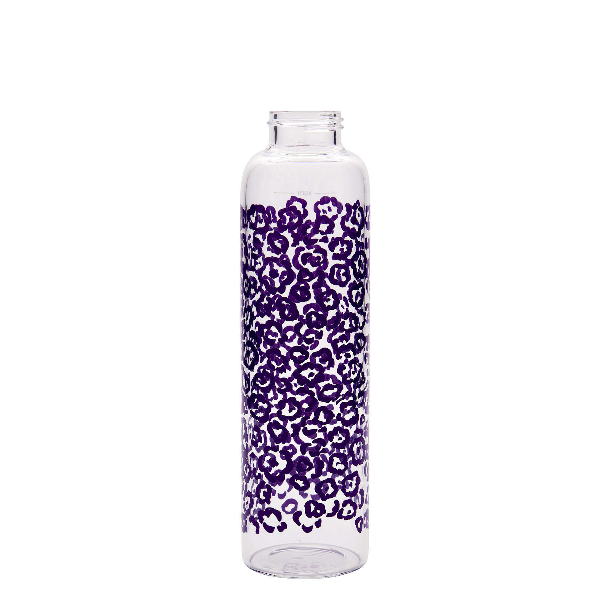 500 ml juomapullo 'Perseus - Violetti kukka', suuaukko: ruuvikorkki