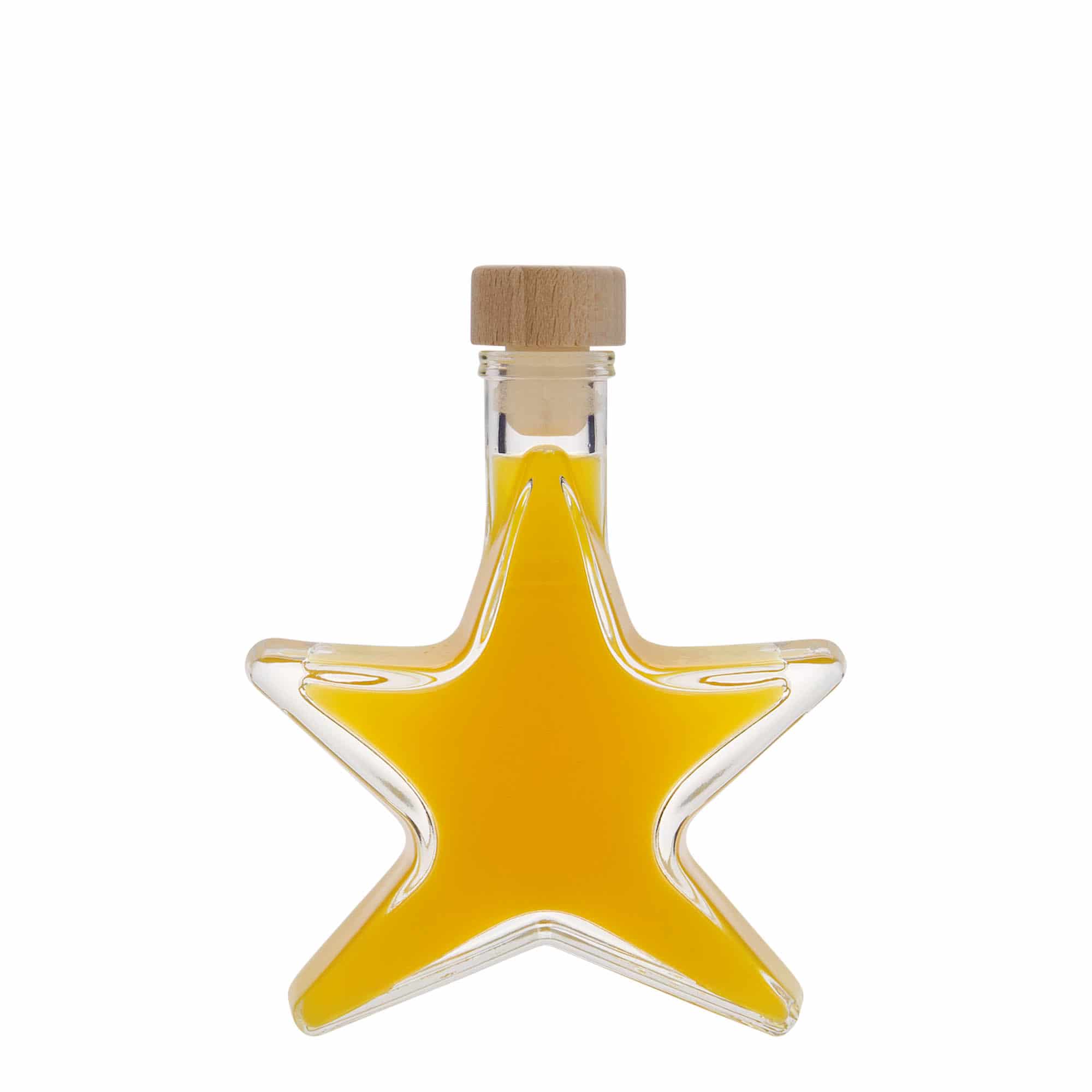 100 ml lasipullo 'Tähti', suu: korkki