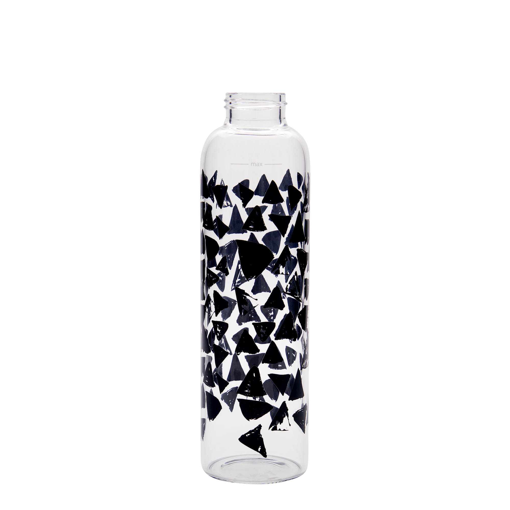500 ml juomapullo ”Perseus - Mustat kolmiot”, suuaukko: ruuvikorkki