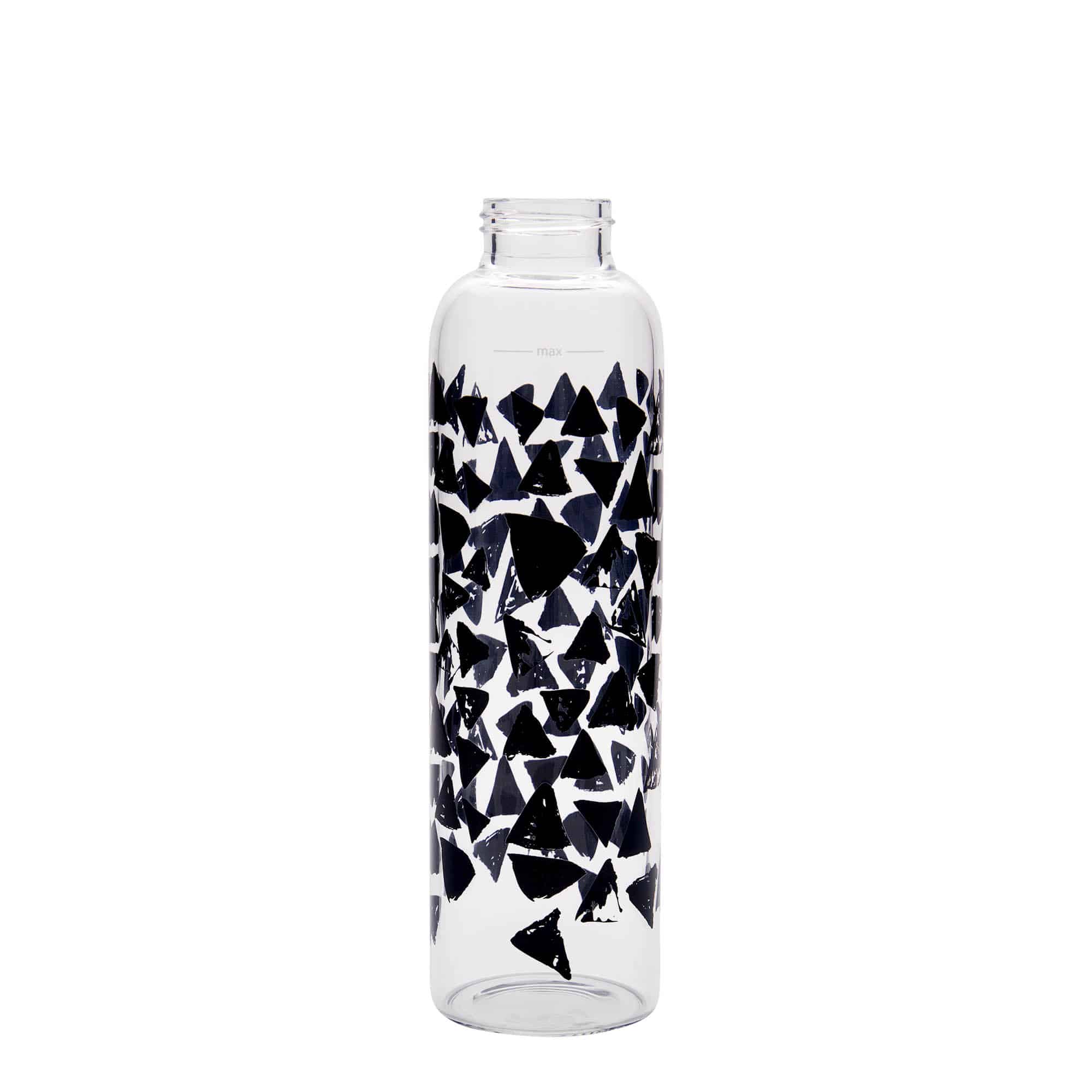 500 ml juomapullo 'Perseus', kuvio: mustat kolmiot, suu: Kierrekorkki 500 ml juomapullo 'Perseus', kuvio: mustat kolmiot, suu: Kierrekorkki