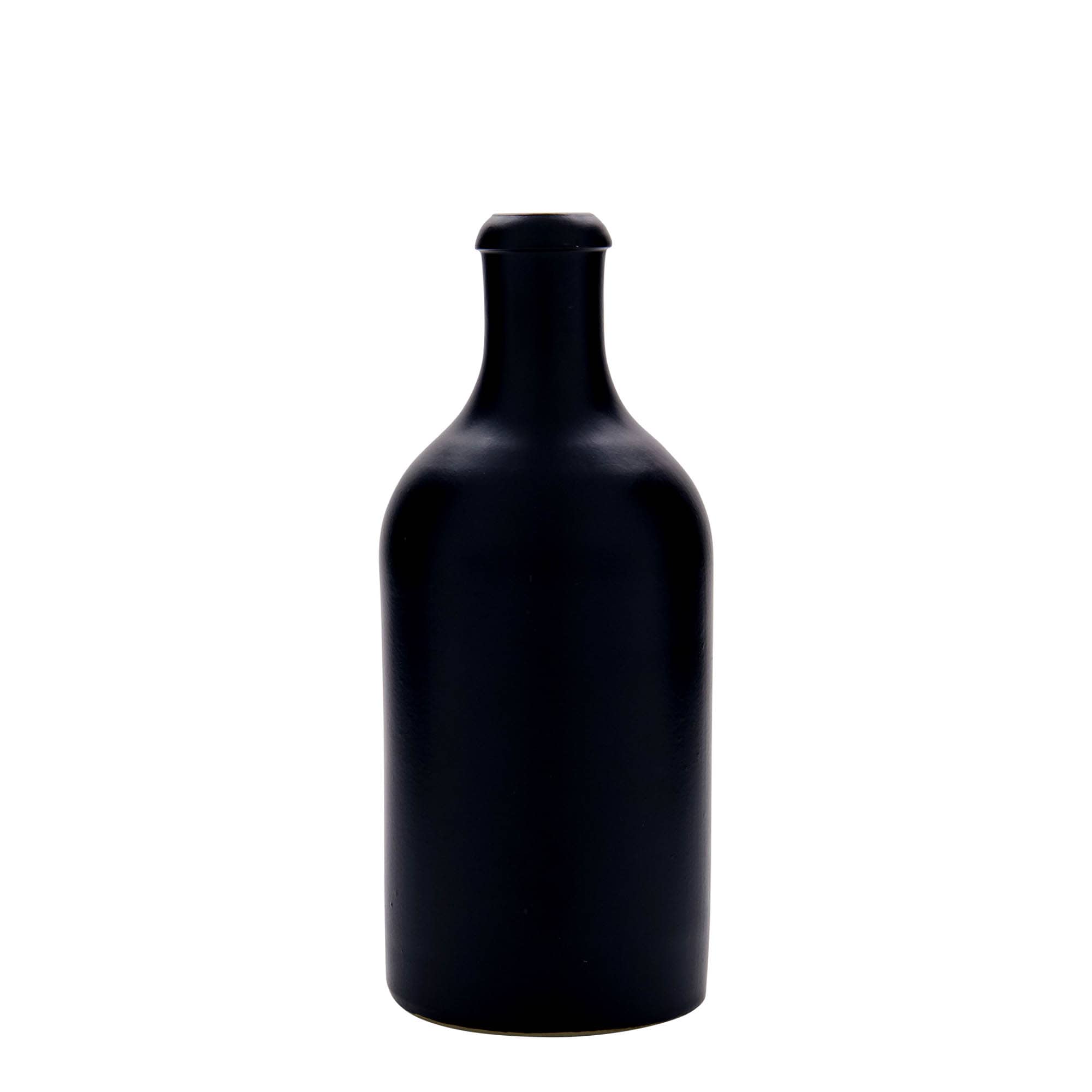 500 ml savituoppi, keraaminen, musta, suu: korkki 500 ml savituoppi, keraaminen, musta, suu: korkki