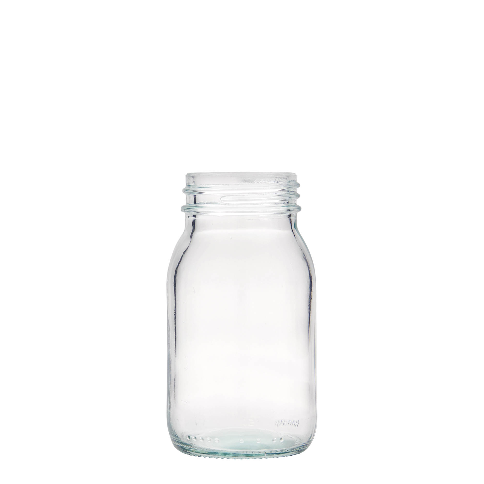 150 ml leveäkaulainen lasi, suuaukko: DIN 45
