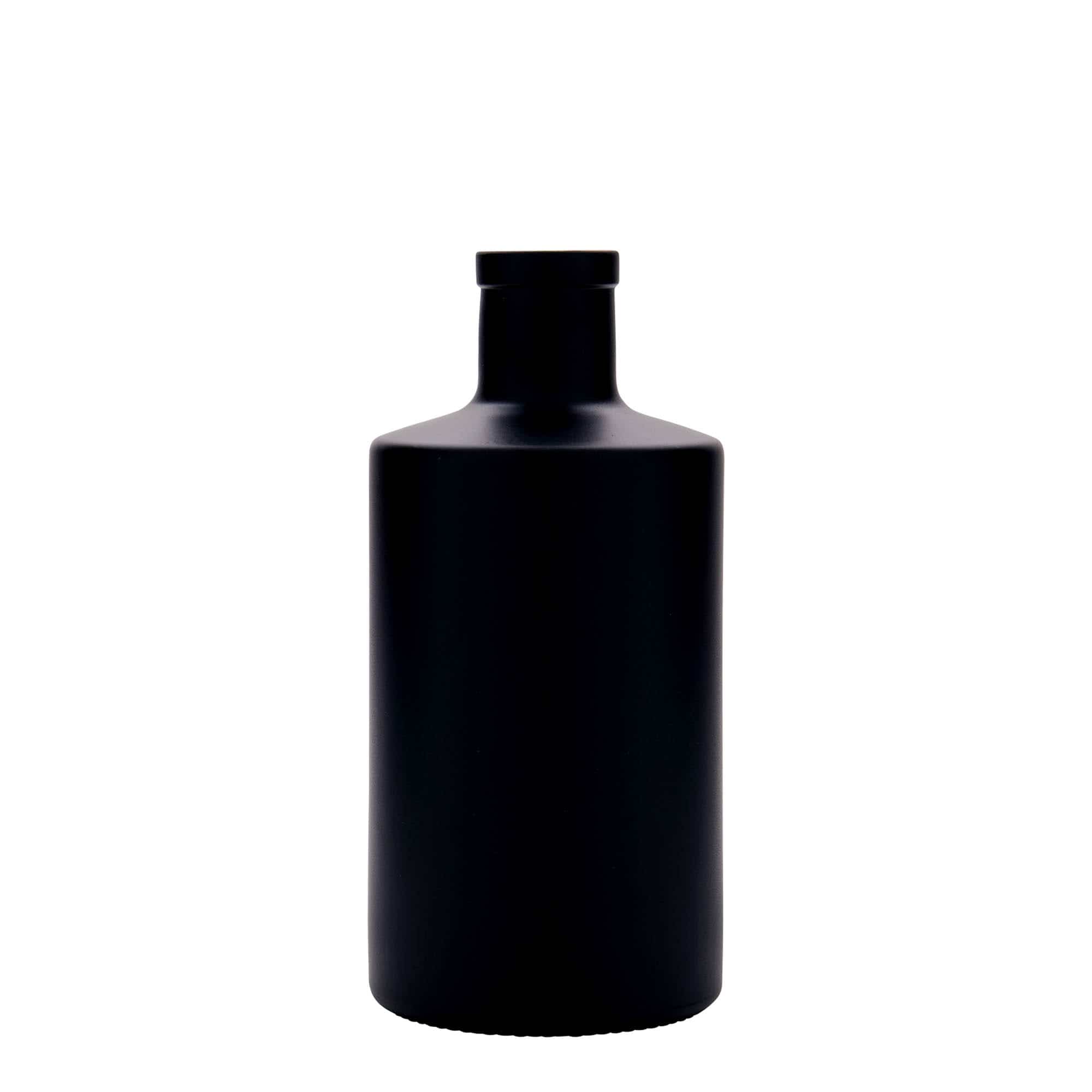 500 ml lasipullo 'Caroline', musta, suu: korkki 500 ml lasipullo 'Caroline', musta, suu: korkki