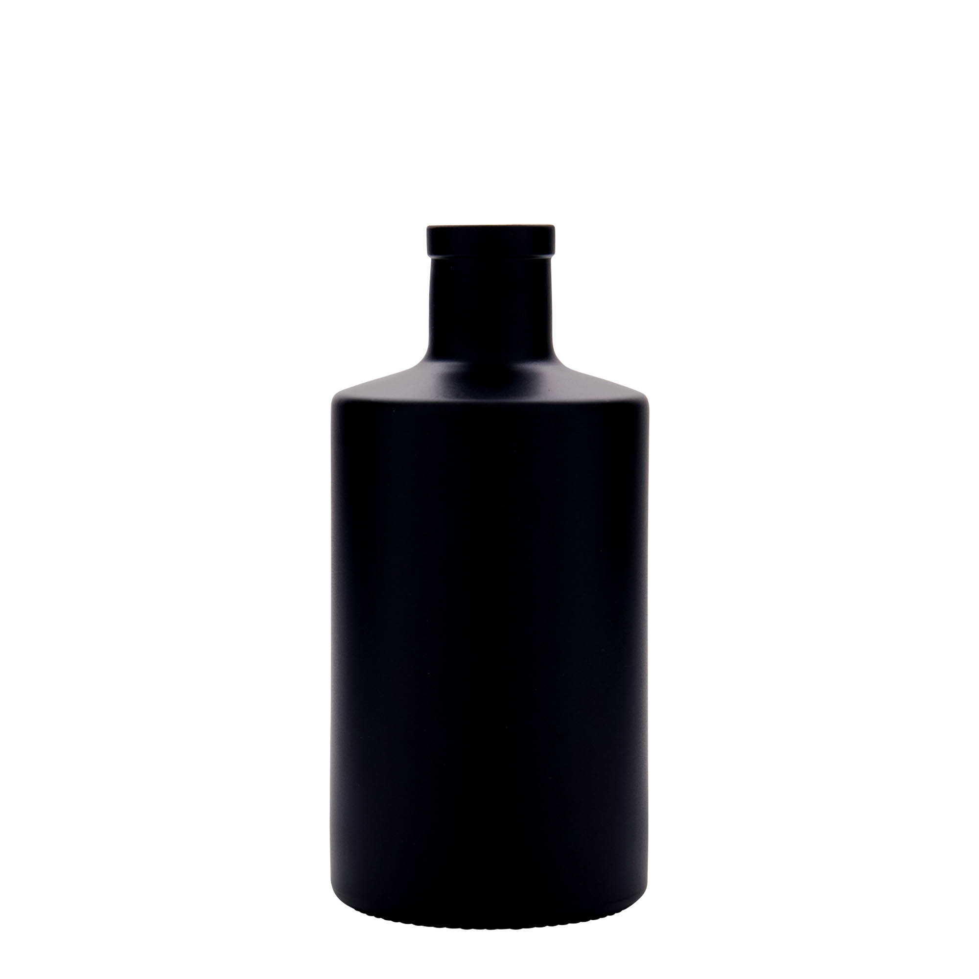 500 ml lasipullo 'Caroline', musta, suuaukko: korkki