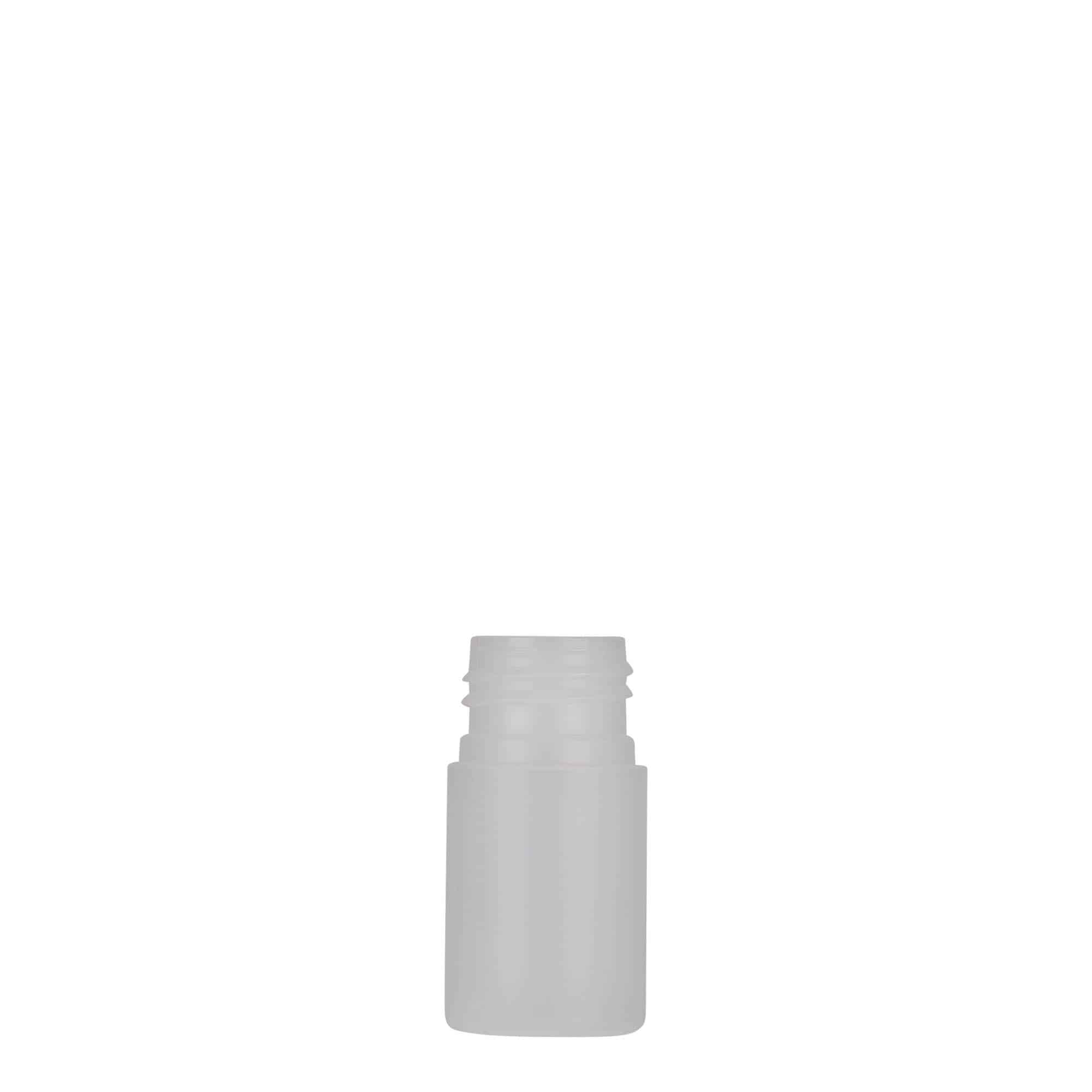 15 ml muovipullo 'Tuffy', HDPE, luonnonvärinen, suuaukko: 24/410