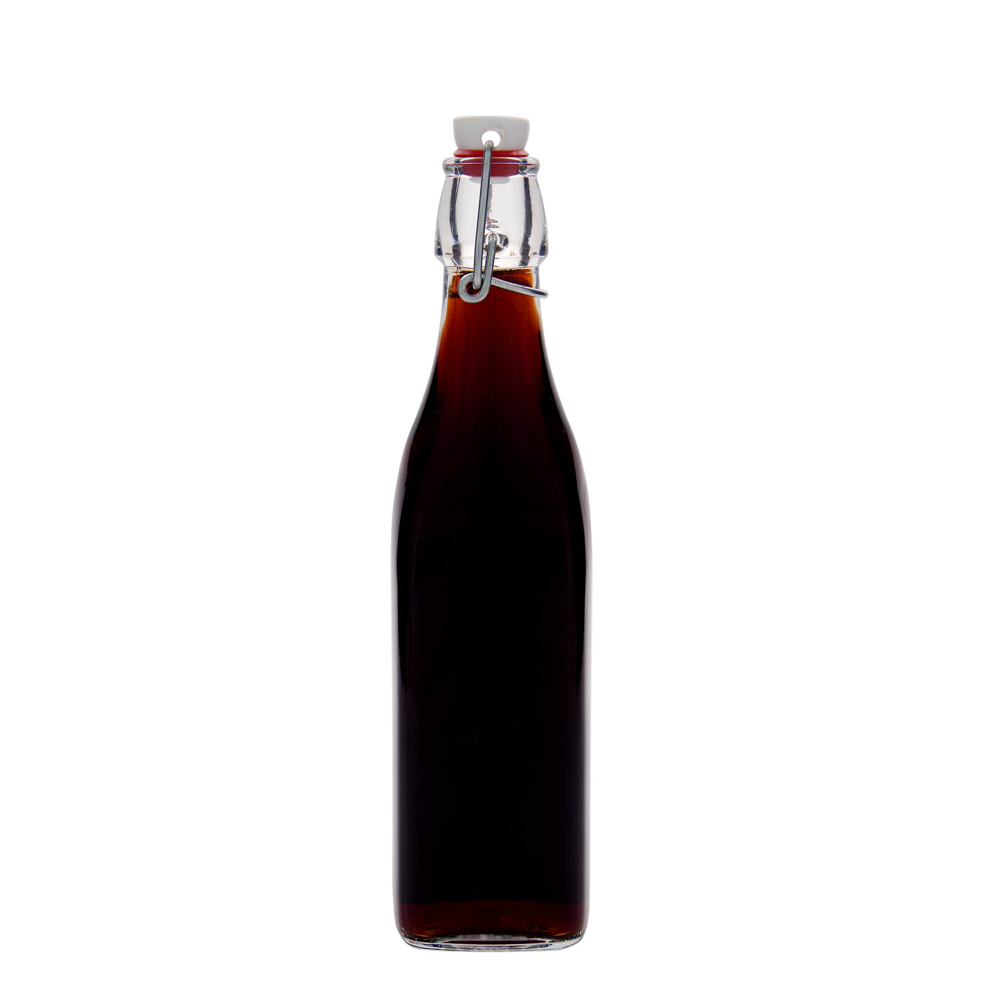 500 ml lasipullo 'Swing, nelikulmainen, suuaukko: lukkolukko' 500 ml lasipullo 'Swing, nelikulmainen, suuaukko: lukkolukko'