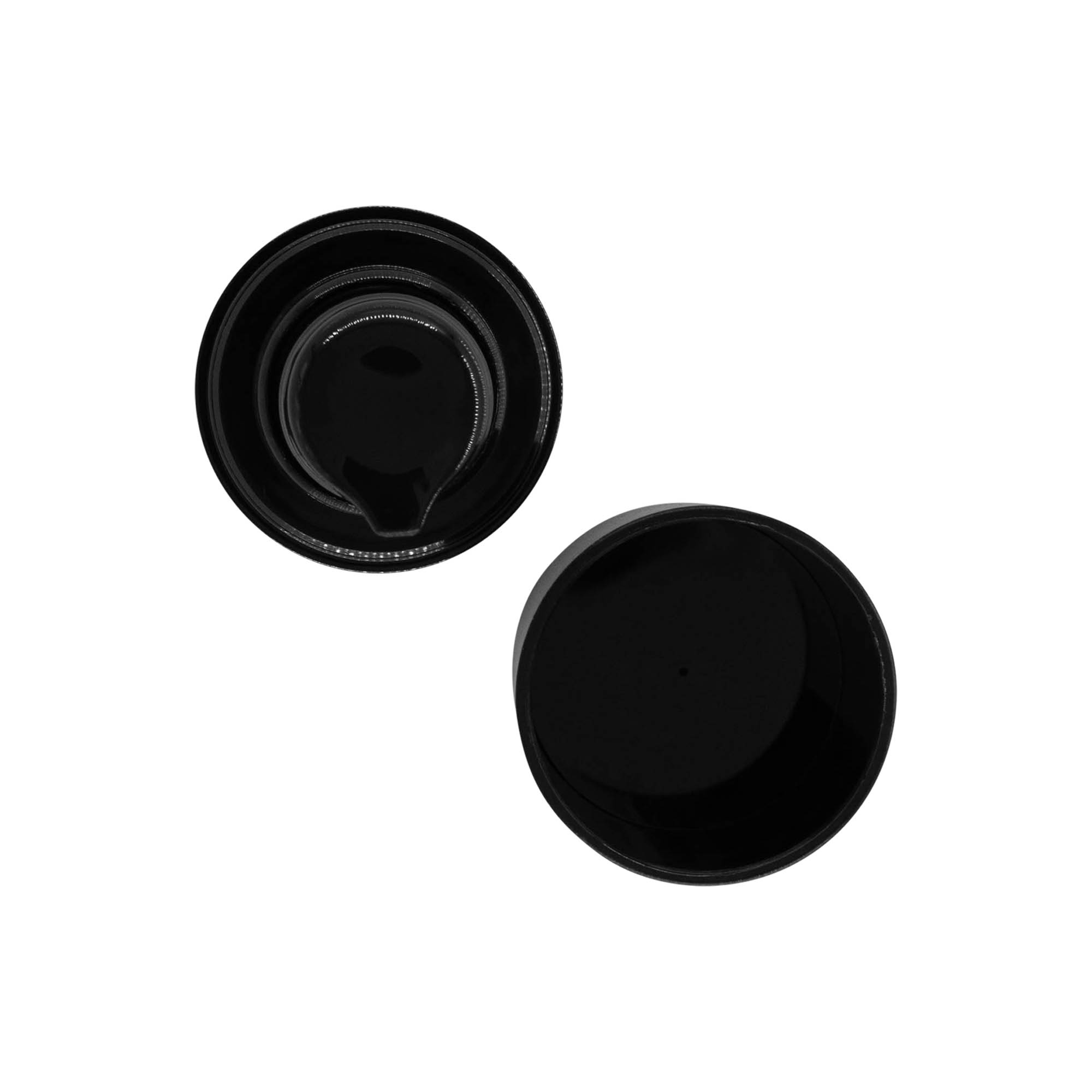 Airless-annostelupumpun pää 'Micro', PP-muovi, musta Airless-annostelupumpun pää 'Micro', PP-muovi, musta