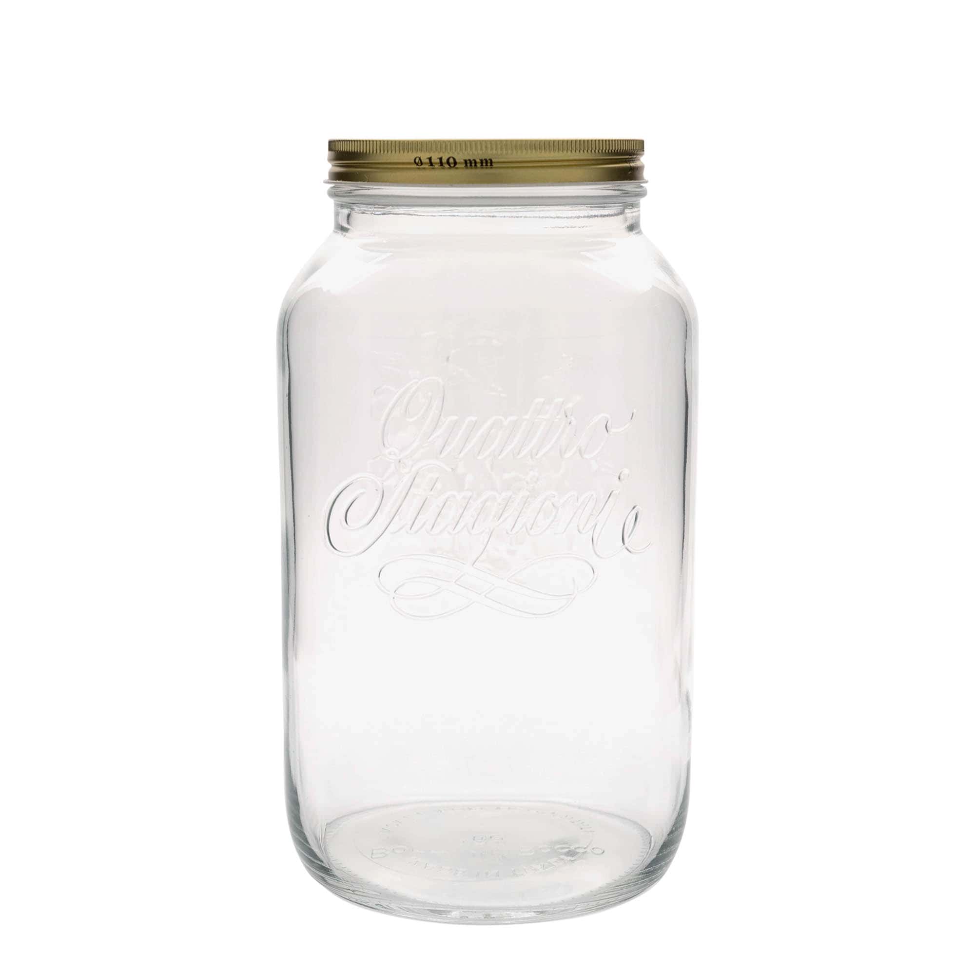 3800 ml lasi 'Quattro Stagioni', suu: Kierrekorkki