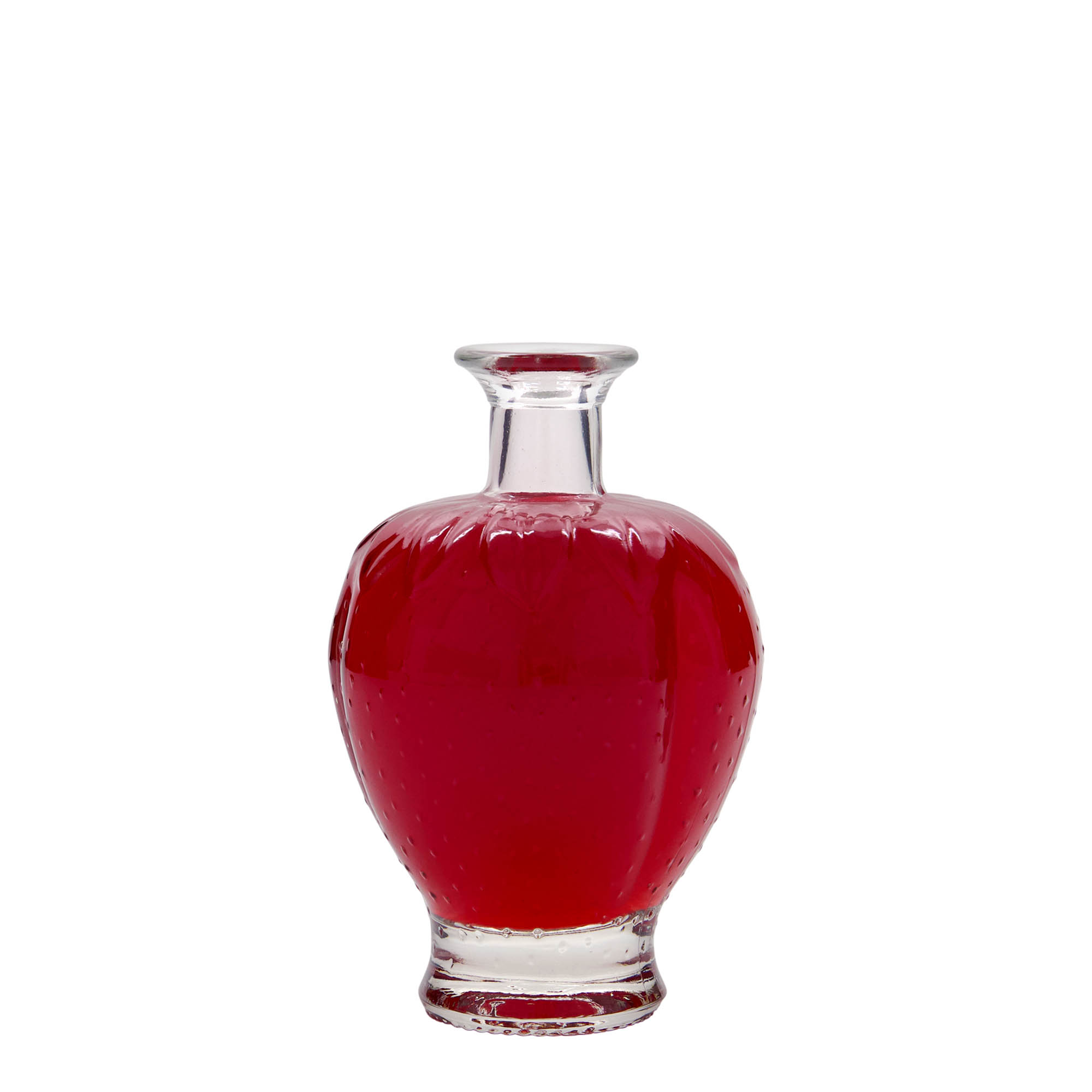 200 ml lasipullo 'Mansikka', suuaukko: korkki