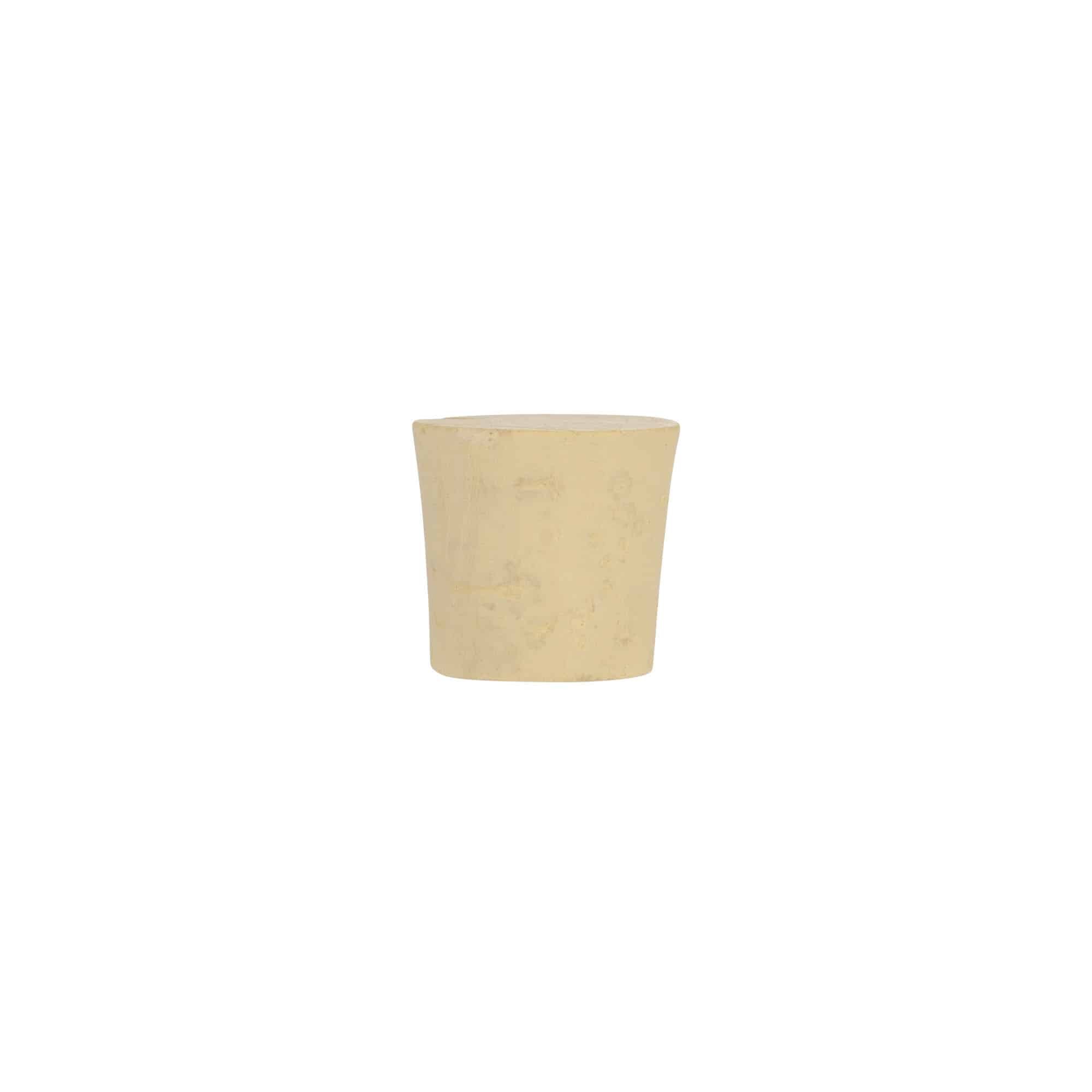 Suippo korkki 24-28 x 27, puristettava korkki, beige, suu: korkki