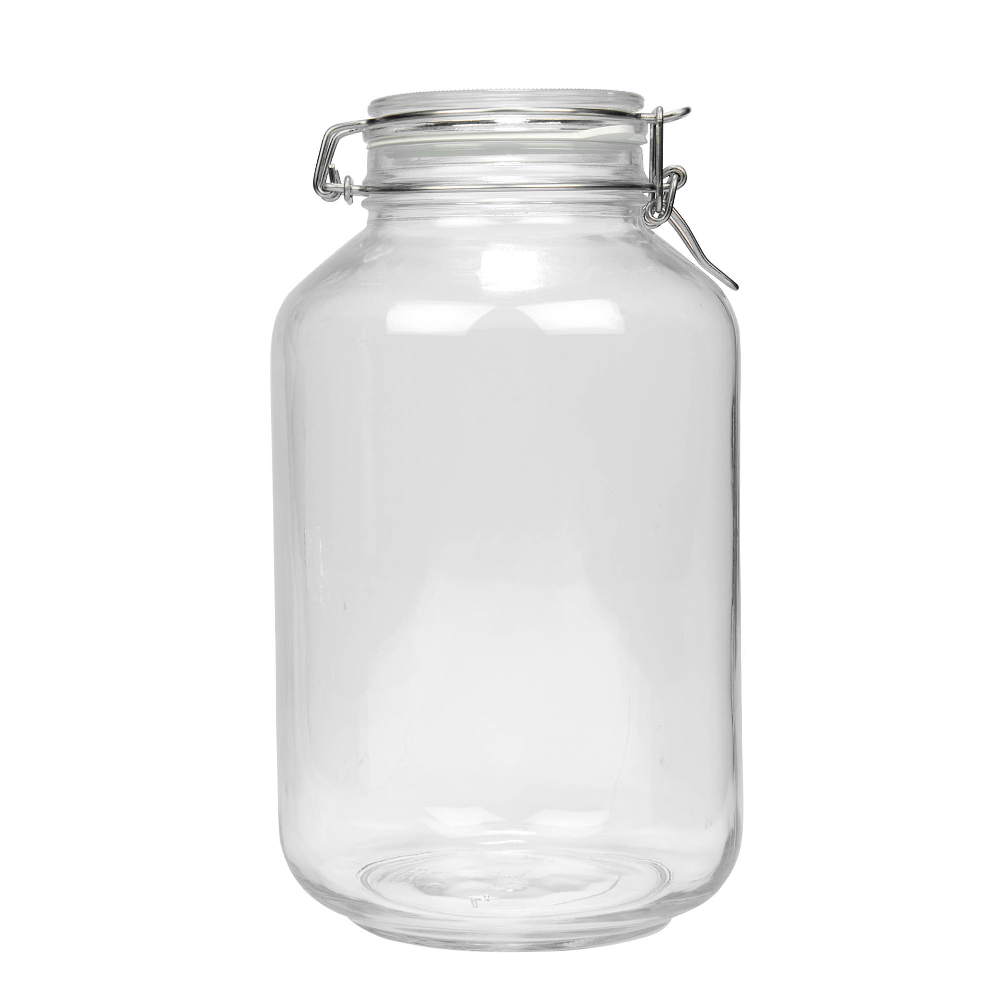 4 000 ml Fido-lasipurkki metalliklipsikannella, suuaukko: metalliklipsisuljin 4 000 ml Fido-lasipurkki metalliklipsikannella, suuaukko: metalliklipsisuljin
