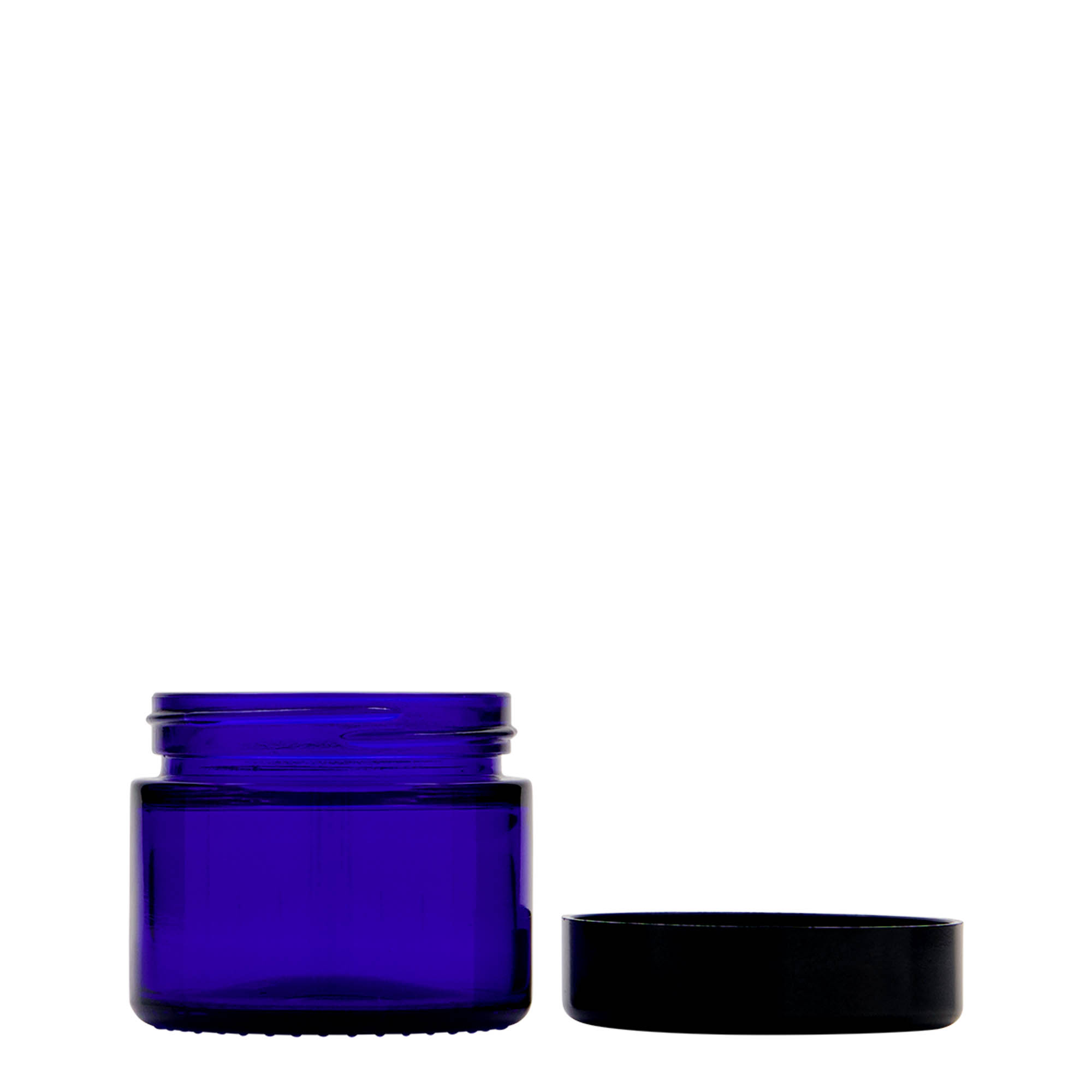 50 ml purkki ”Blue Edition”, lasia, kuninkaansininen, suu: ruuvikorkki