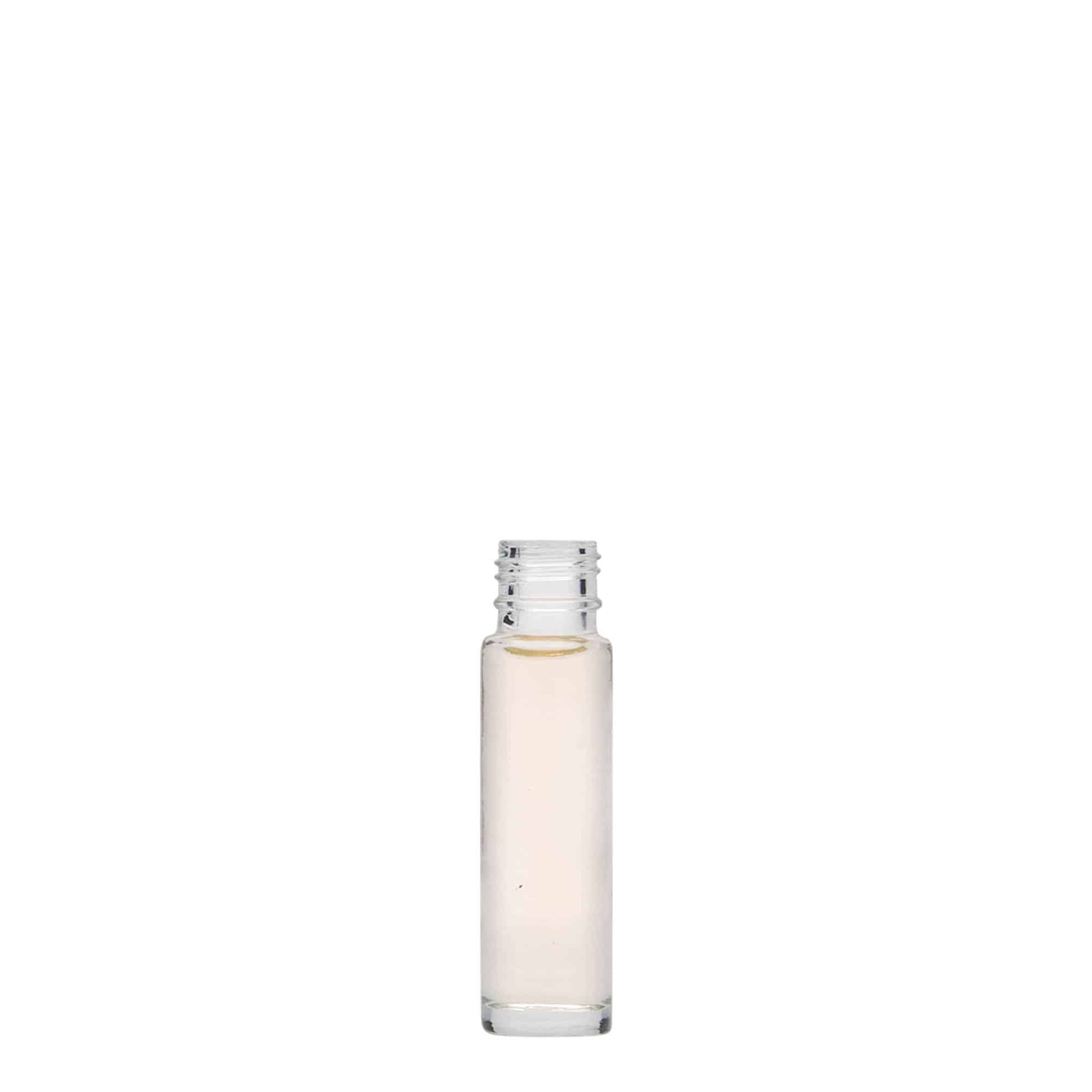 10 ml roll-on-pullo, lasia, suuaukko: ruuvikorkki