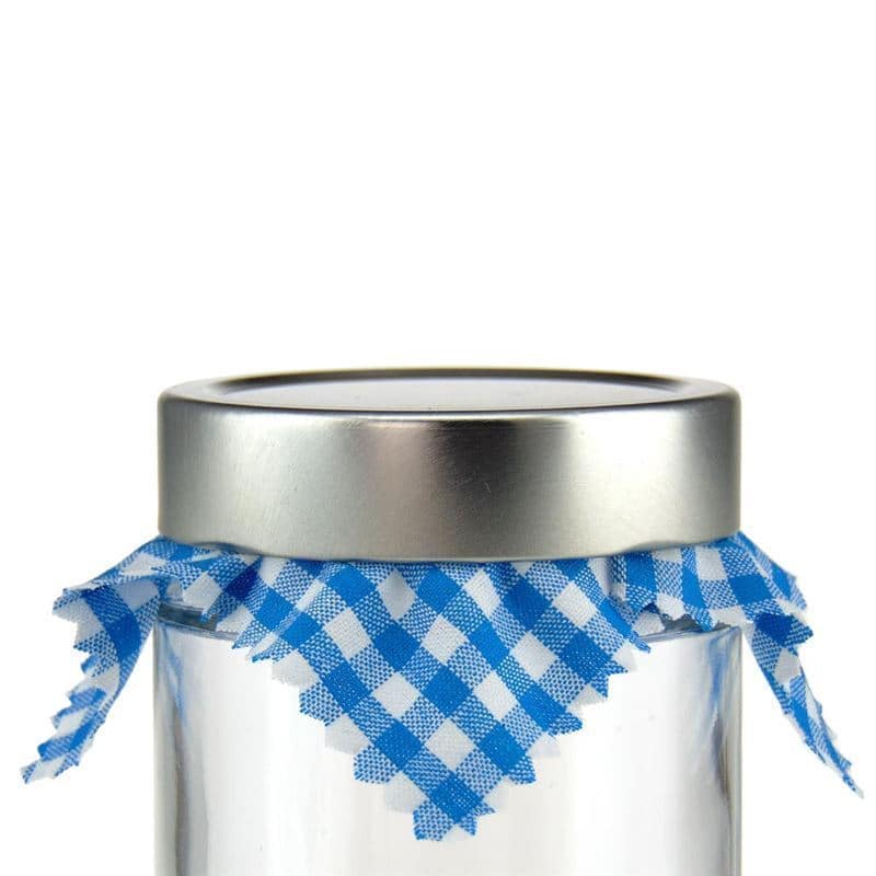 Kangasliina ruudullinen 12x12, neliö, tekstiili, sininen, suuaukon koko: TO38-TO53