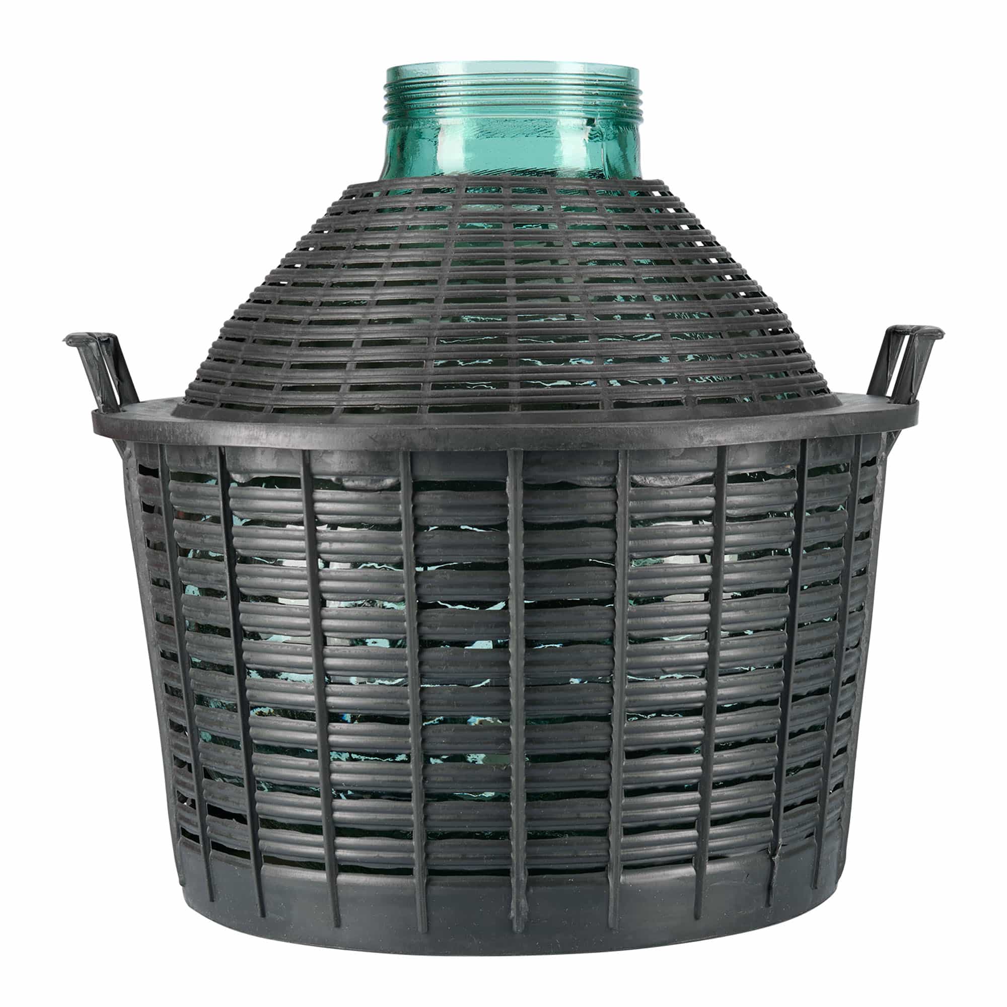 25 l pallopullo leveällä suulla, lasia, suuaukko: ruuvikorkki