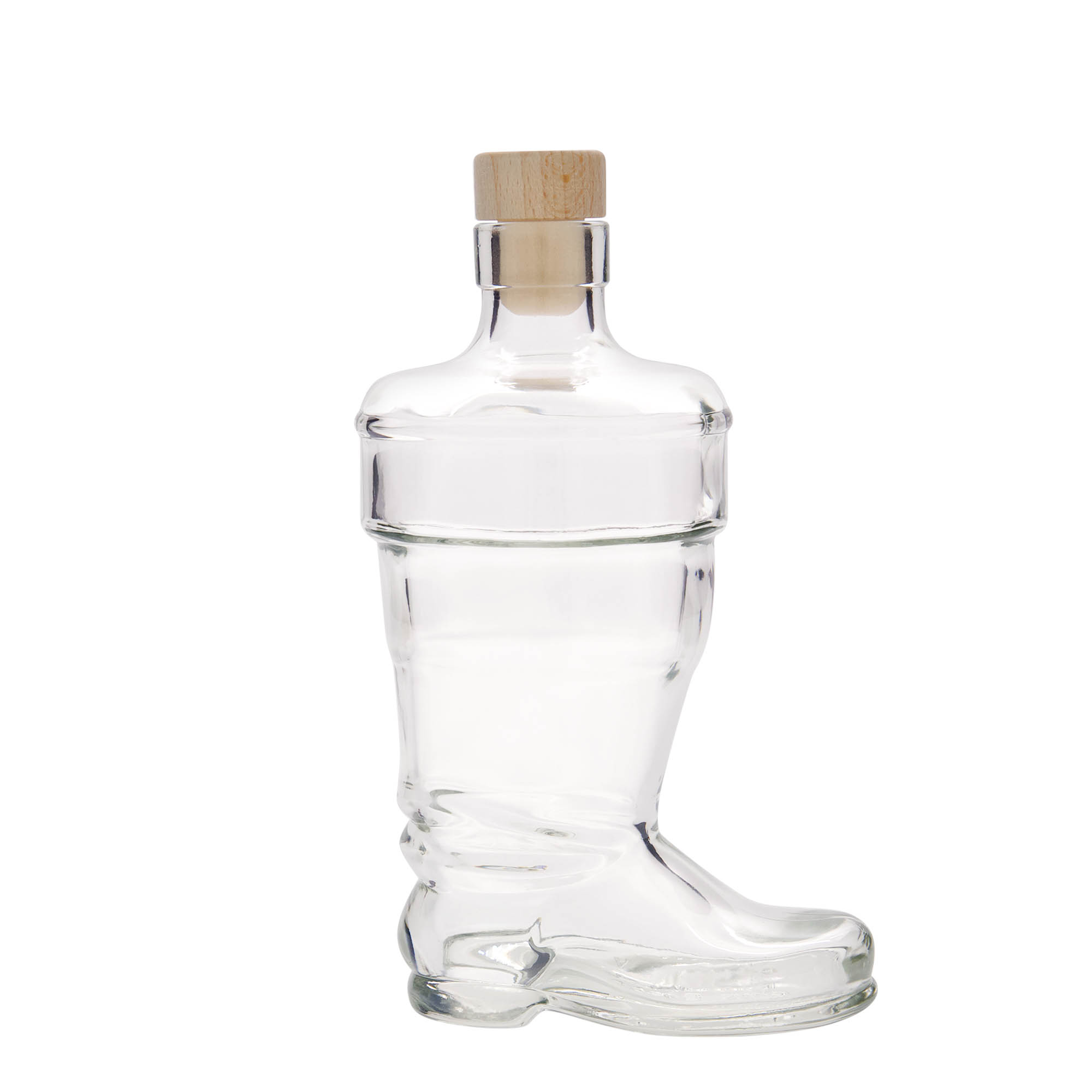 350 ml lasipullo 'Saapas', suuaukko: korkki