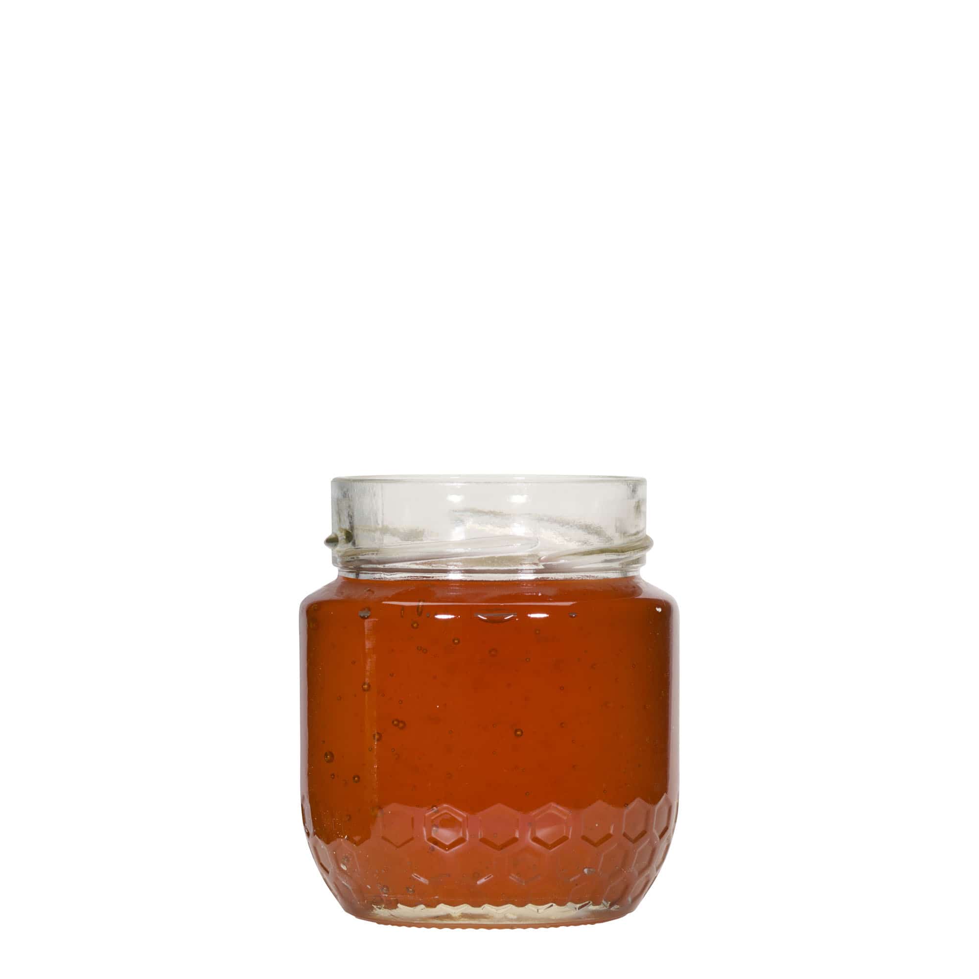 212 ml hunajapurkki ”Maja”, suuaukon tyyppi: Deep-Twist-off (DTO 63)