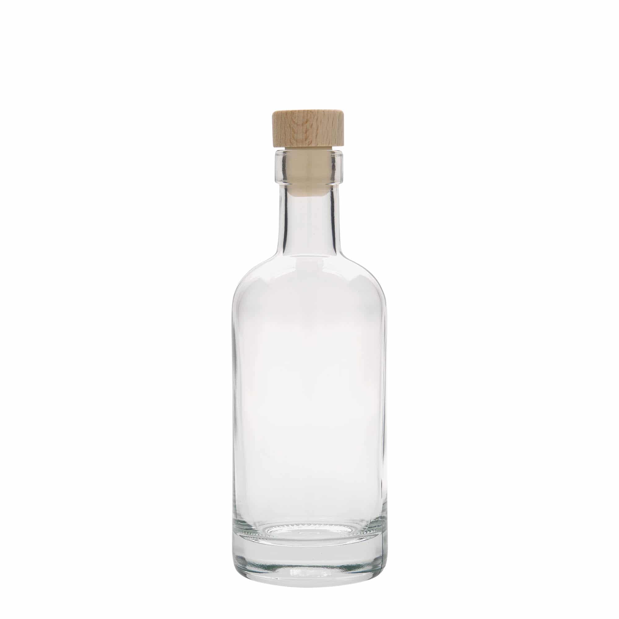 250 ml lasipullo 'Linea Uno', suu: korkki