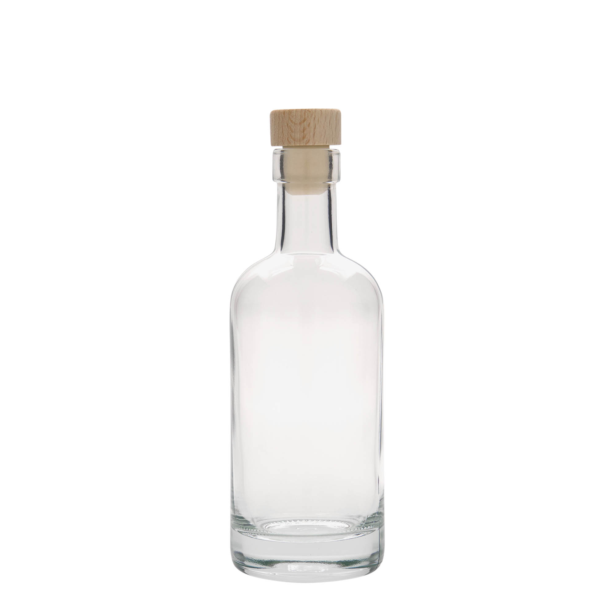 250 ml lasipullo 'Linea Uno', suuaukko: korkki