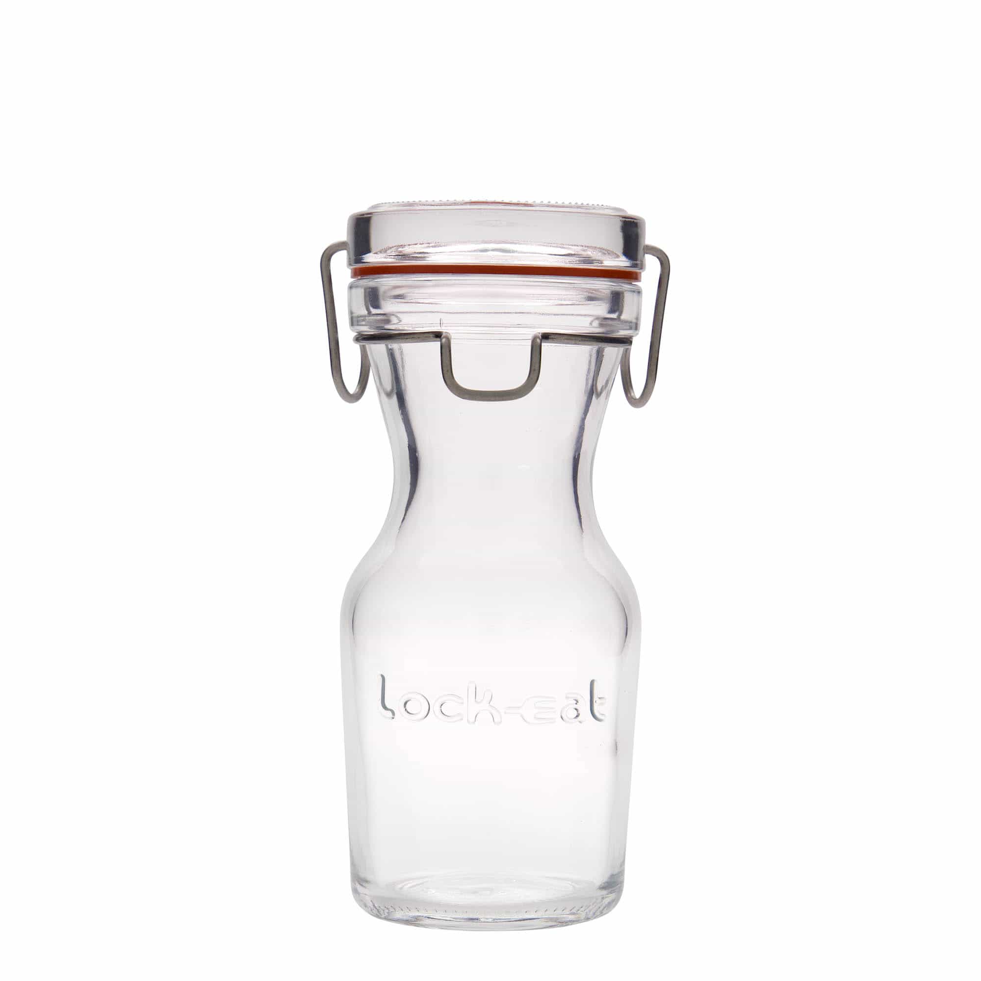 250 ml lasikarahvi 'Lock-Eat', suu: patenttikorkki