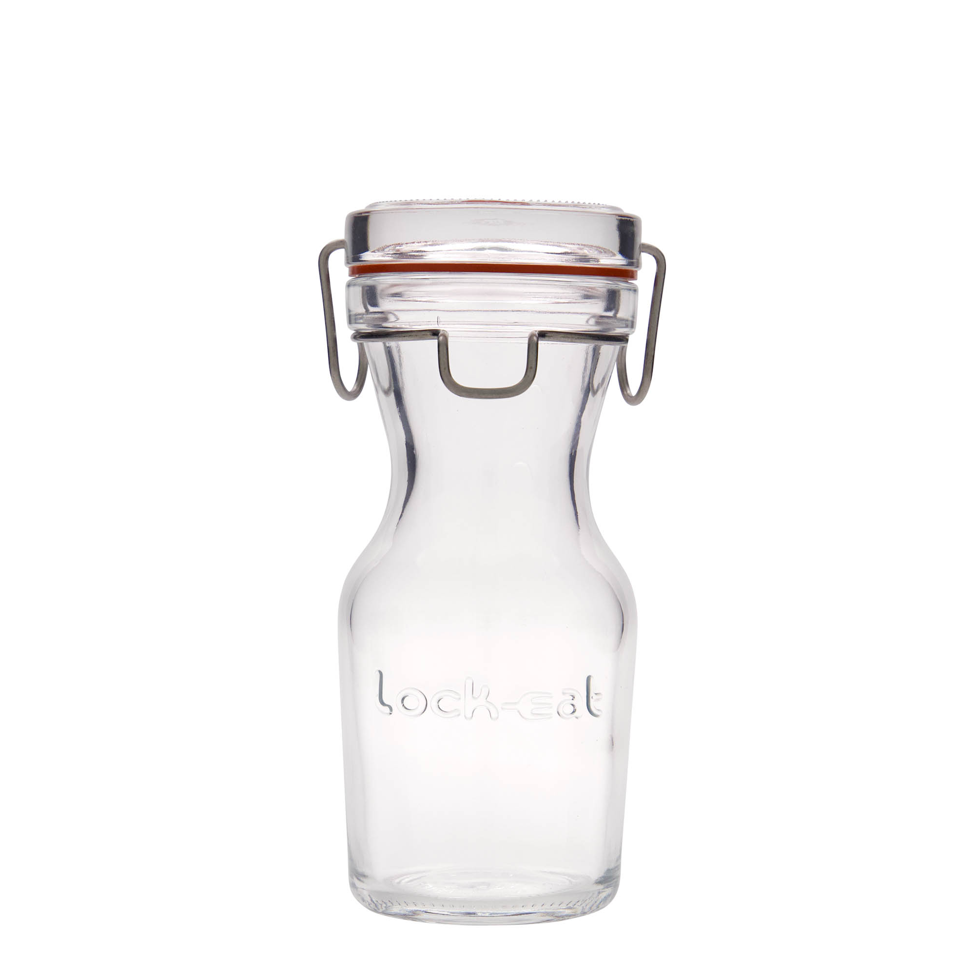 250 ml lasikarahvi 'Lock-Eat', suuaukko: rautalukko