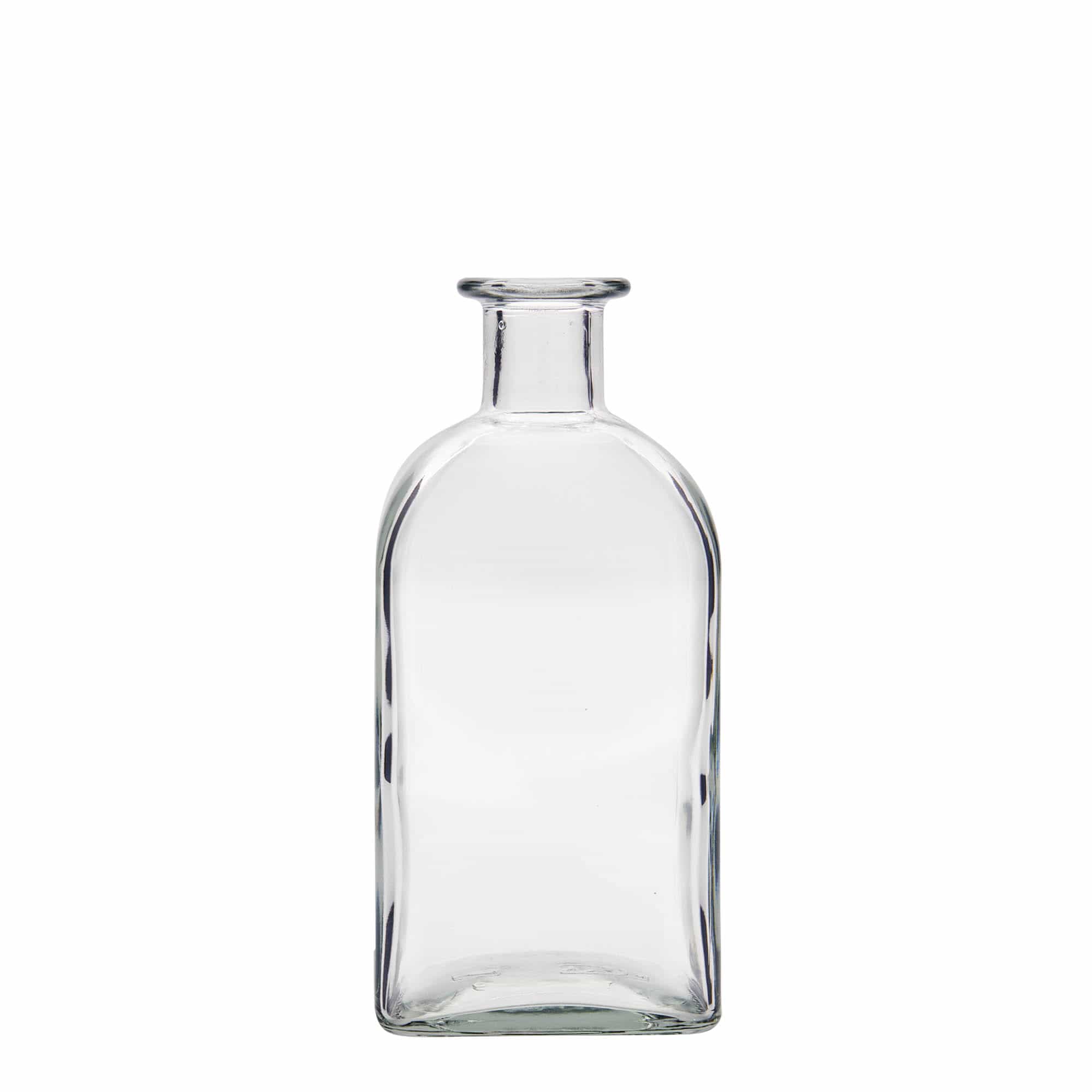 500 ml lasipullo Apotheker Carré, neliömäinen, suuaukko: korkki