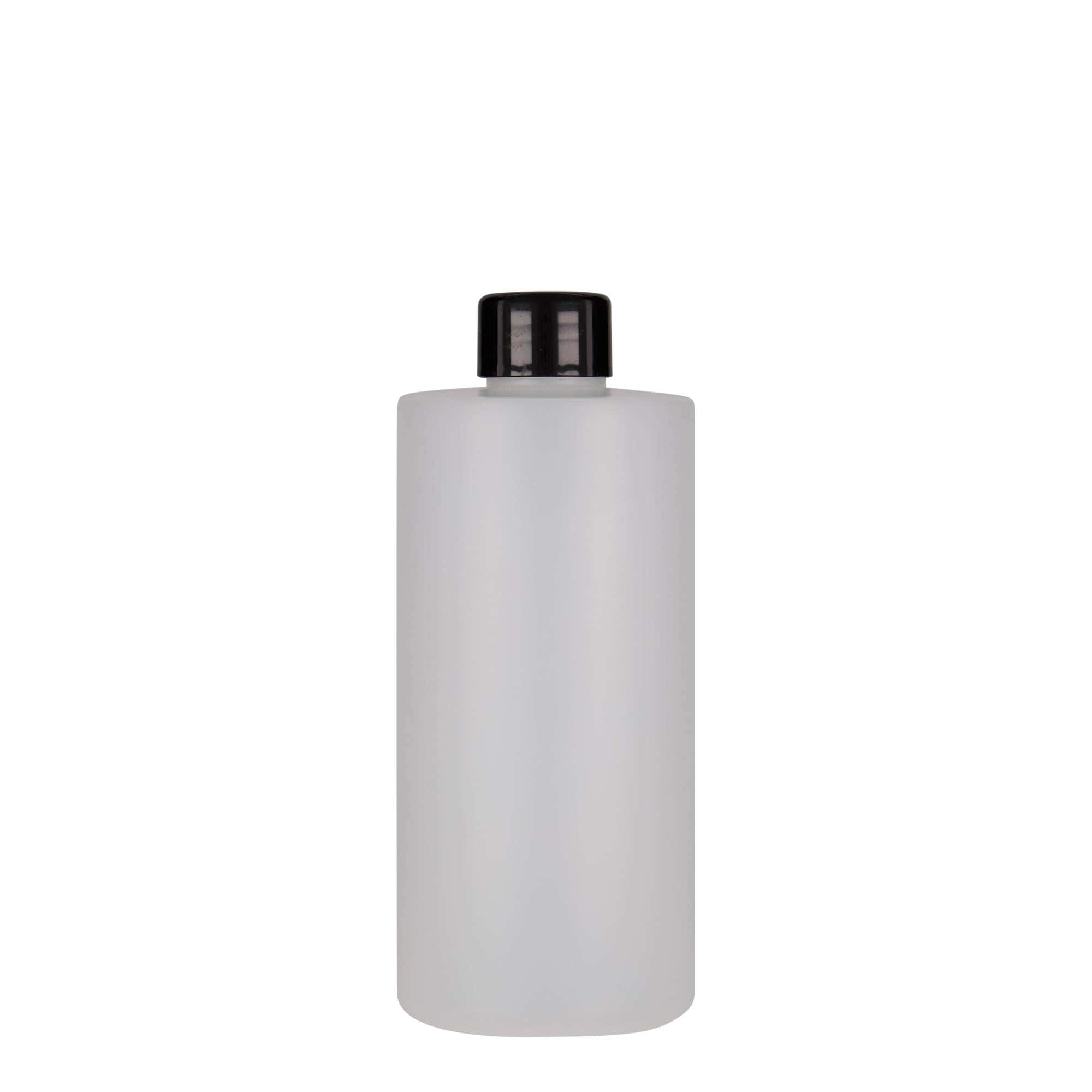 300 ml muovipullo 'Pipe', HDPE, valkoinen, suuaukko: 24/410