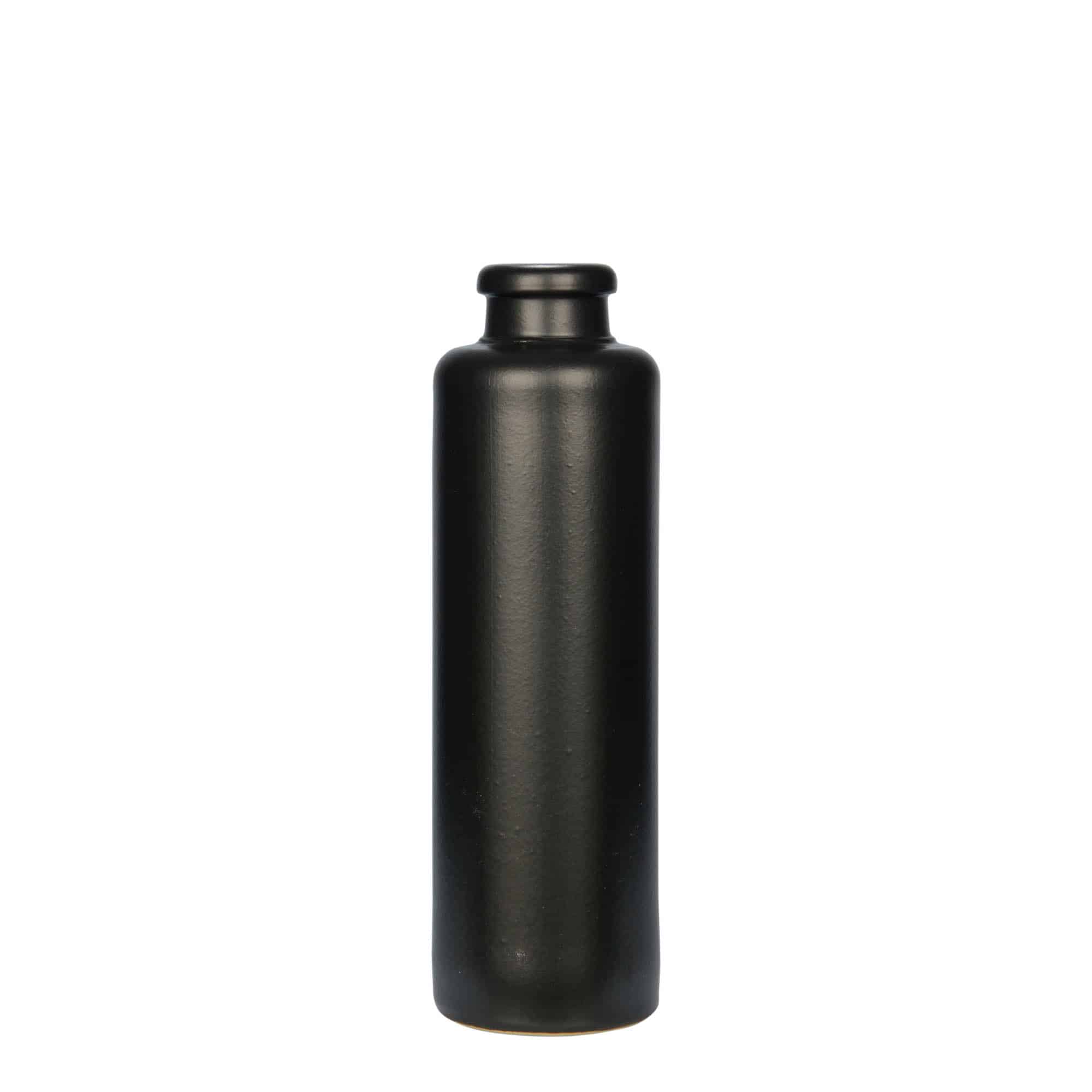 200 ml savituoppi, keraaminen, musta, suu: korkki