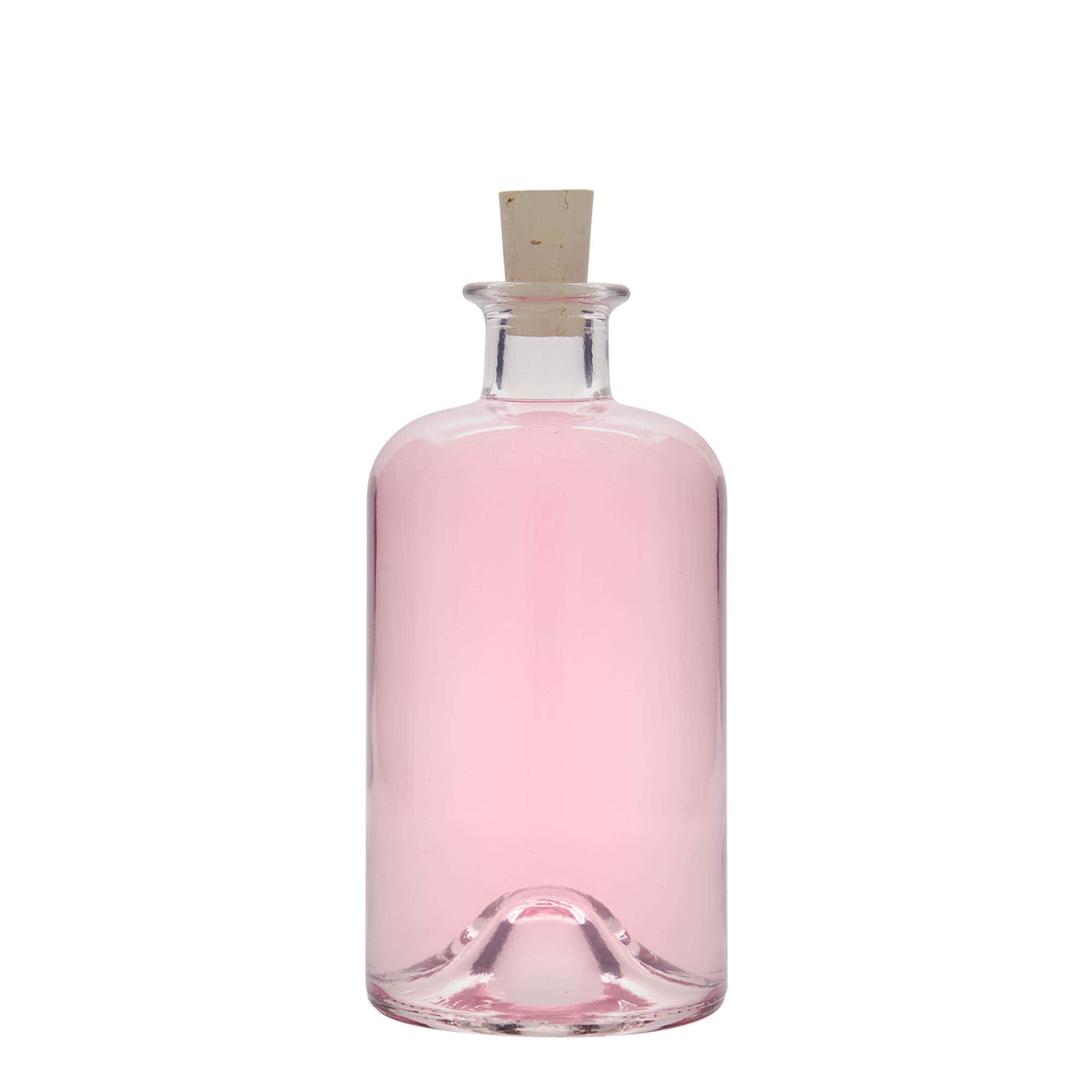 500 ml lasipullo apteekkari 'Tohtori', suuaukko: korkki