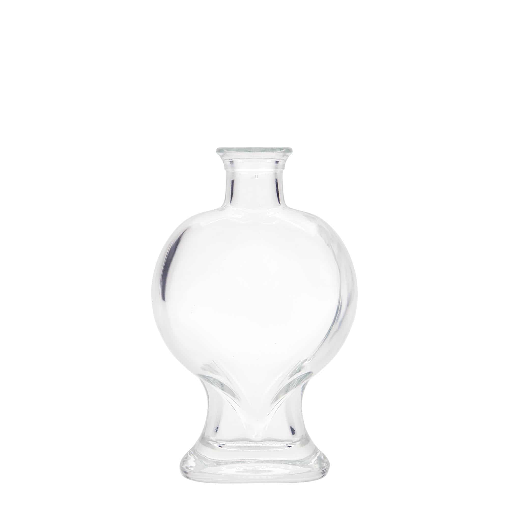 200 ml lasipullo 'Sydän', suu: korkki 200 ml lasipullo 'Sydän', suu: korkki