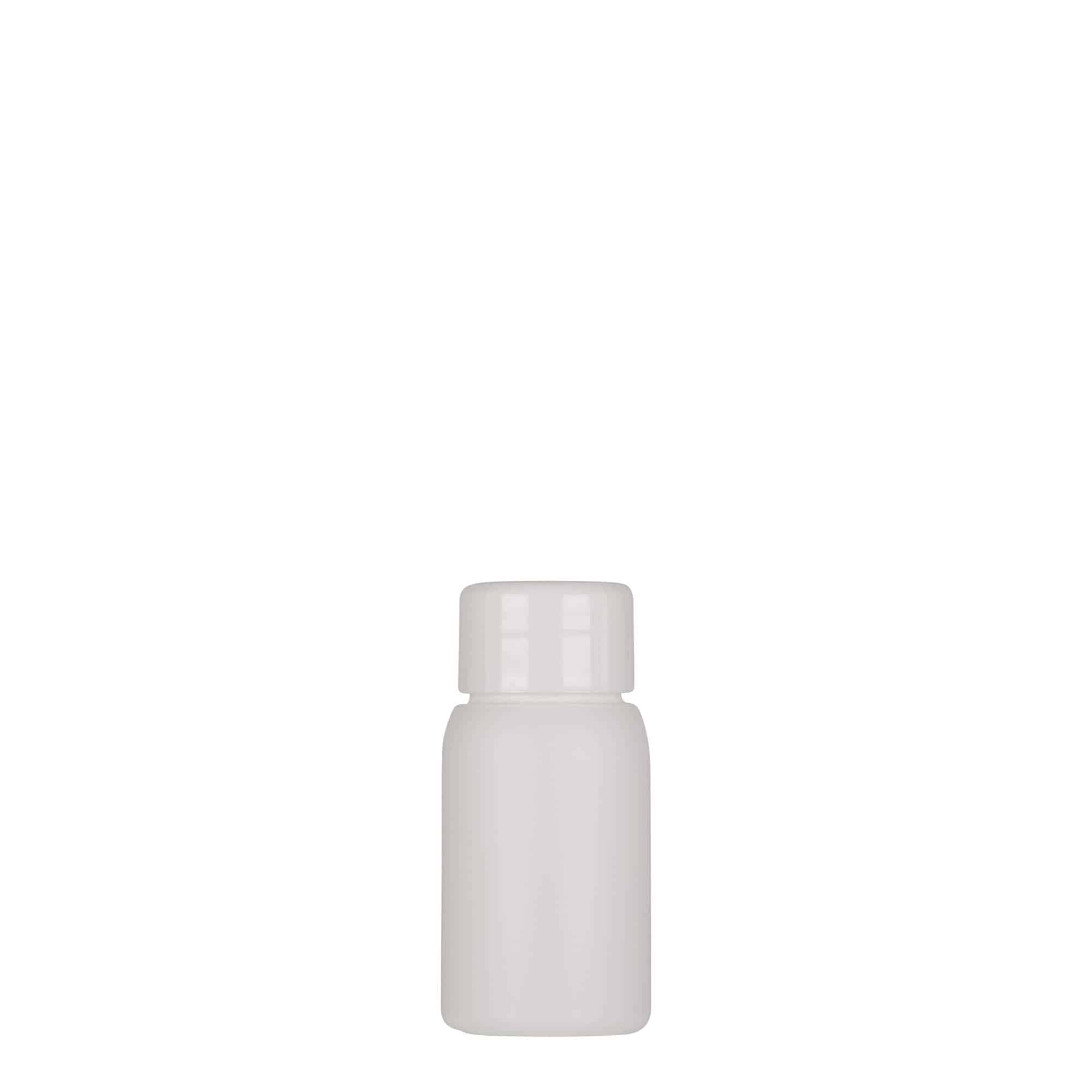 30 ml muovipullo 'Tuffy', HDPE, valkoinen, suuaukko: 24/410 30 ml muovipullo 'Tuffy', HDPE, valkoinen, suuaukko: 24/410