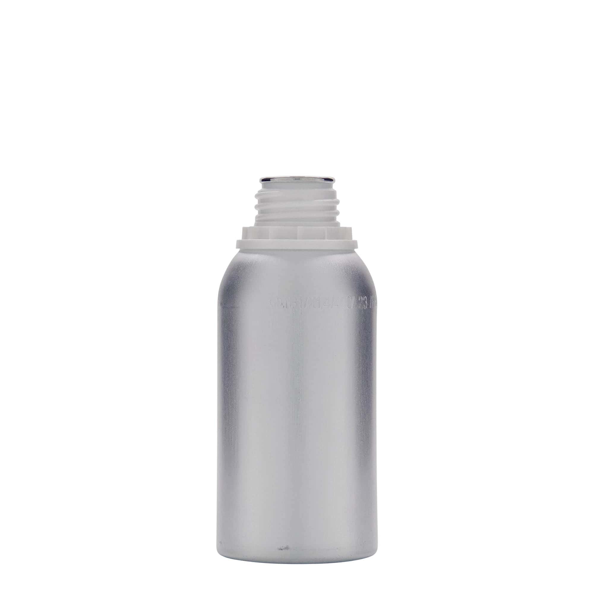 275 ml alumiinipullo, metalli, hopea, suuaukon koko: DIN 32
