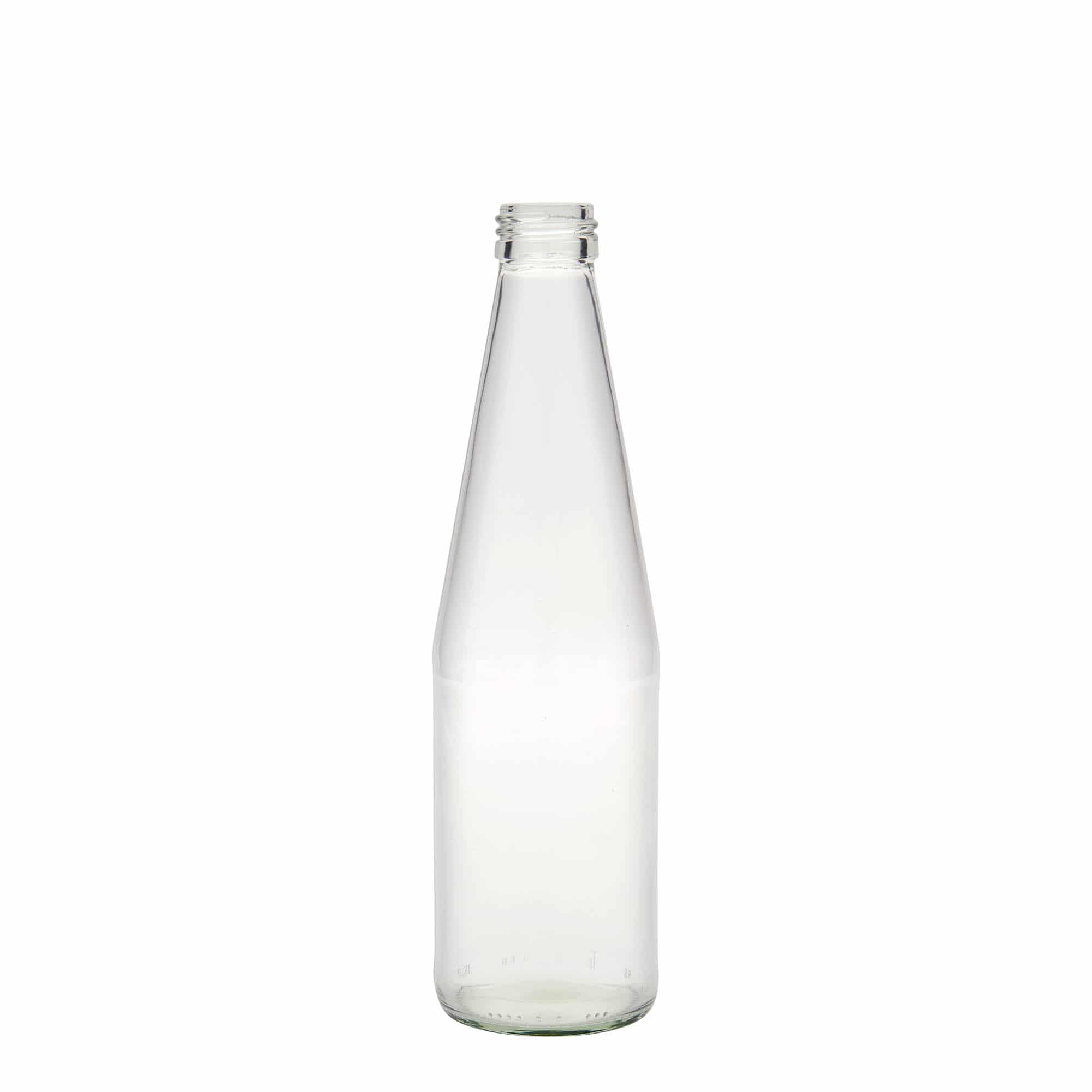 330 ml universaalipullo porkkananmuotoinen, lasia, suuaukko: PP 28
