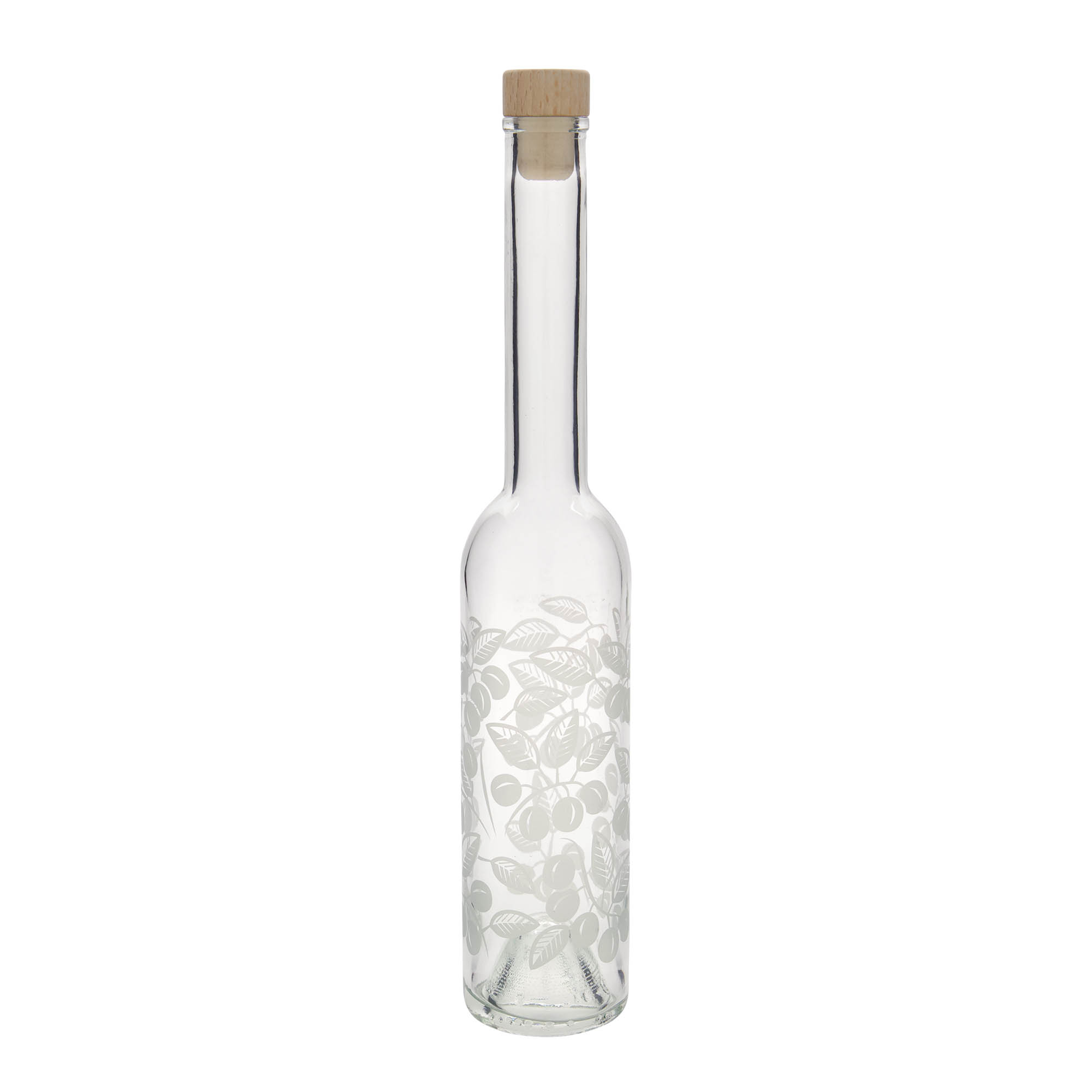 350 ml lasipullo 'Opera', koriste: Mirabellen, suuaukko: korkki 350 ml lasipullo 'Opera', koriste: Mirabellen, suuaukko: korkki