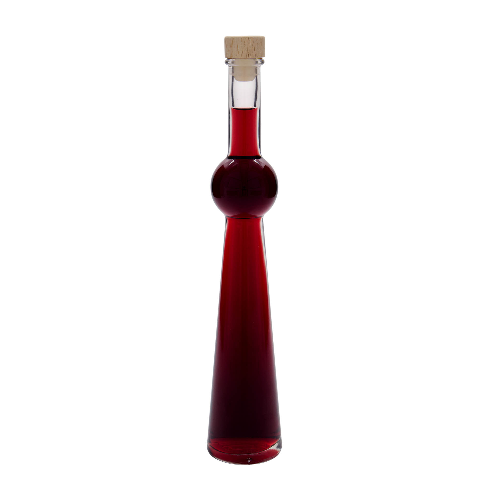 200 ml lasipullo 'Supernova', suuaukon materiaali: korkki