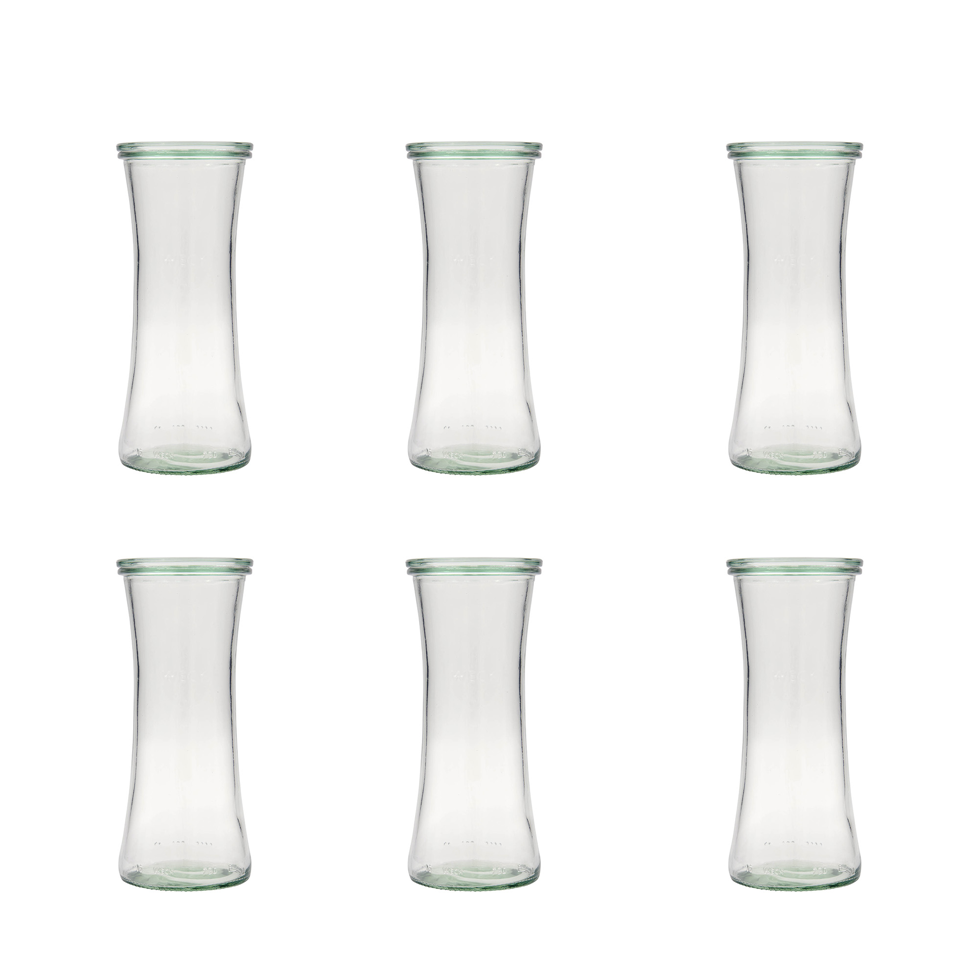 6x 730 ml WECK-herkkulasi lasikannella RR 80