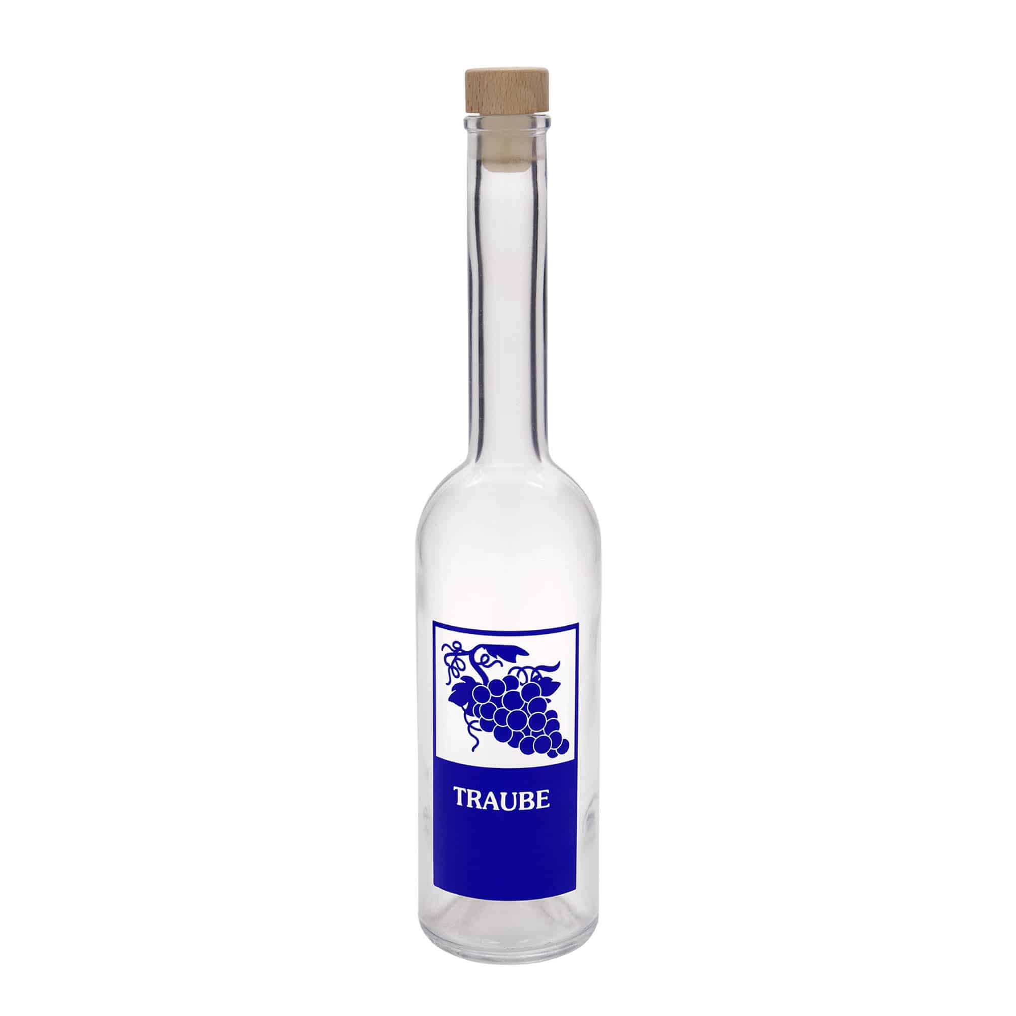 500 ml lasipullo ”Opera”, kuvio: Viinirypäle, suuaukko: korkki