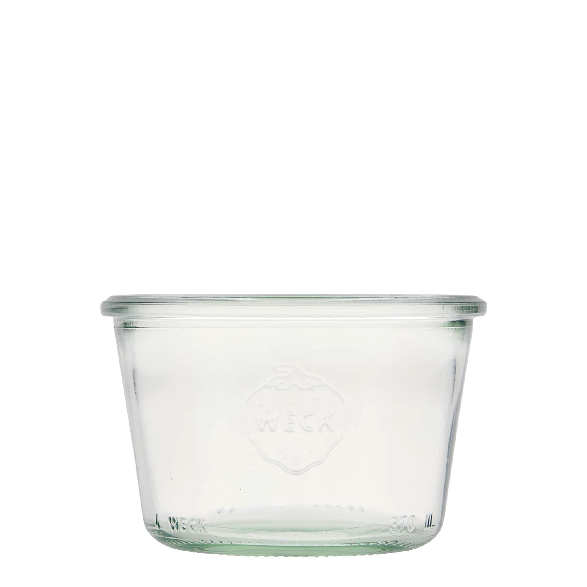370 ml WECK sylinterimäinen lasipurkki, suu: pyöreä reuna
