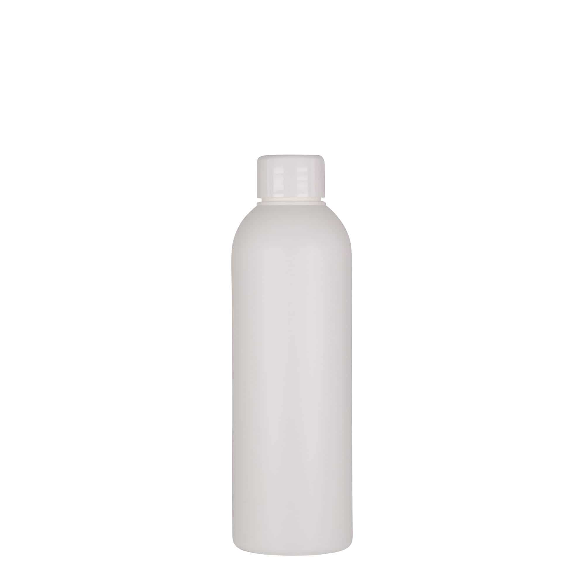 200 ml muovipullo 'Tuffy', HDPE, valk., suu: GPI 24/410