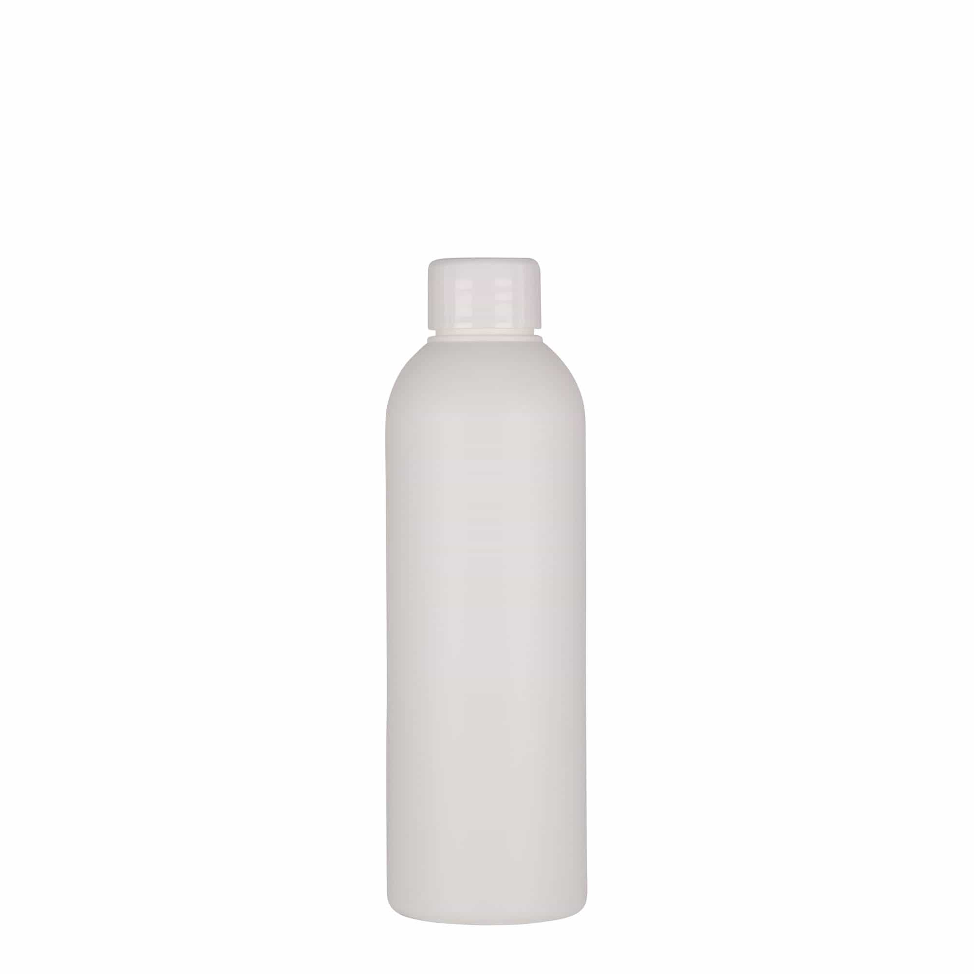 200 ml muovipullo 'Tuffy', HDPE, valkoinen, suuaukko: 24/410