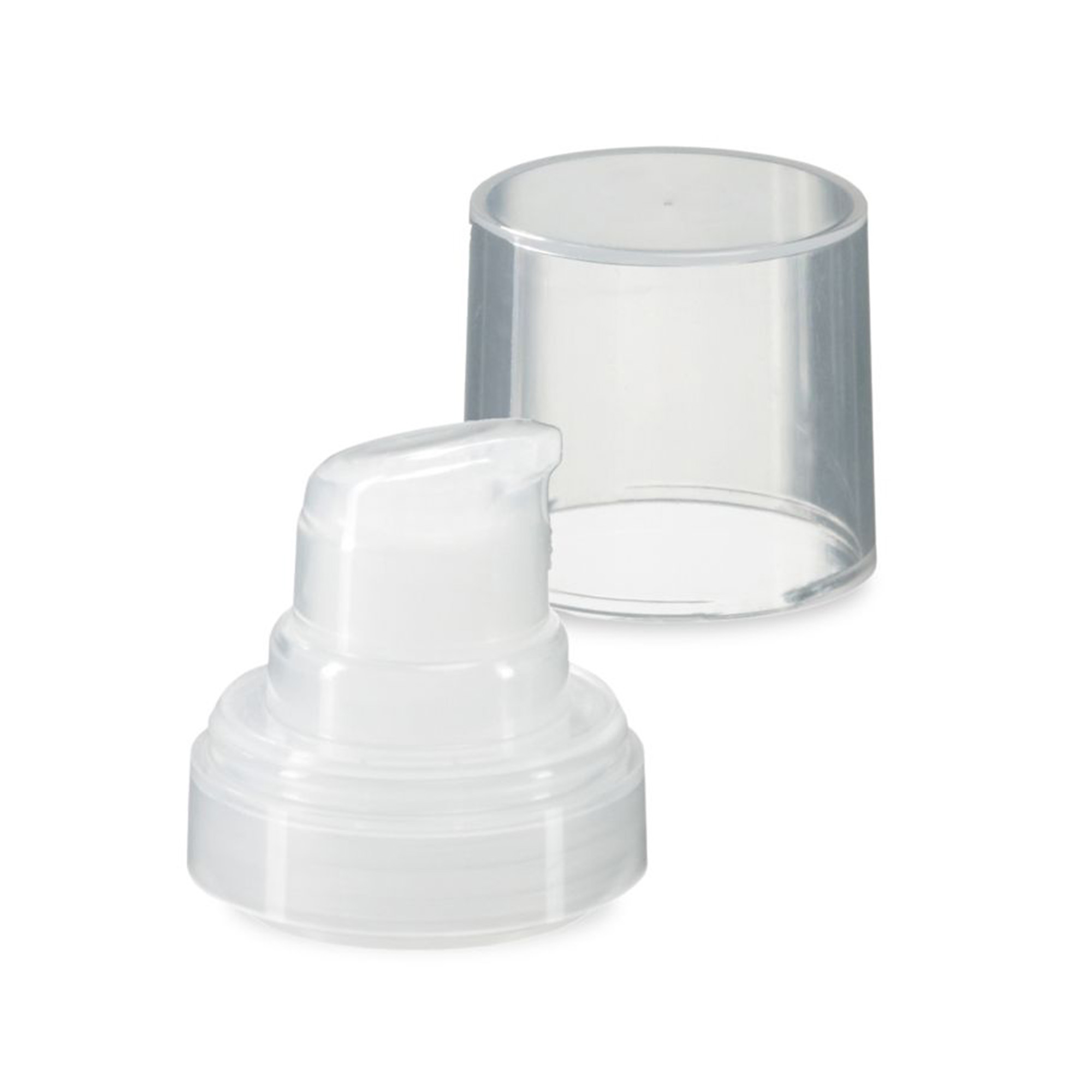 Airless-pää Micro luonnonvärinen + luonnonvärinen, kiiltävä pistokekorkki Airless-pää Micro luonnonvärinen + luonnonvärinen, kiiltävä pistokekorkki