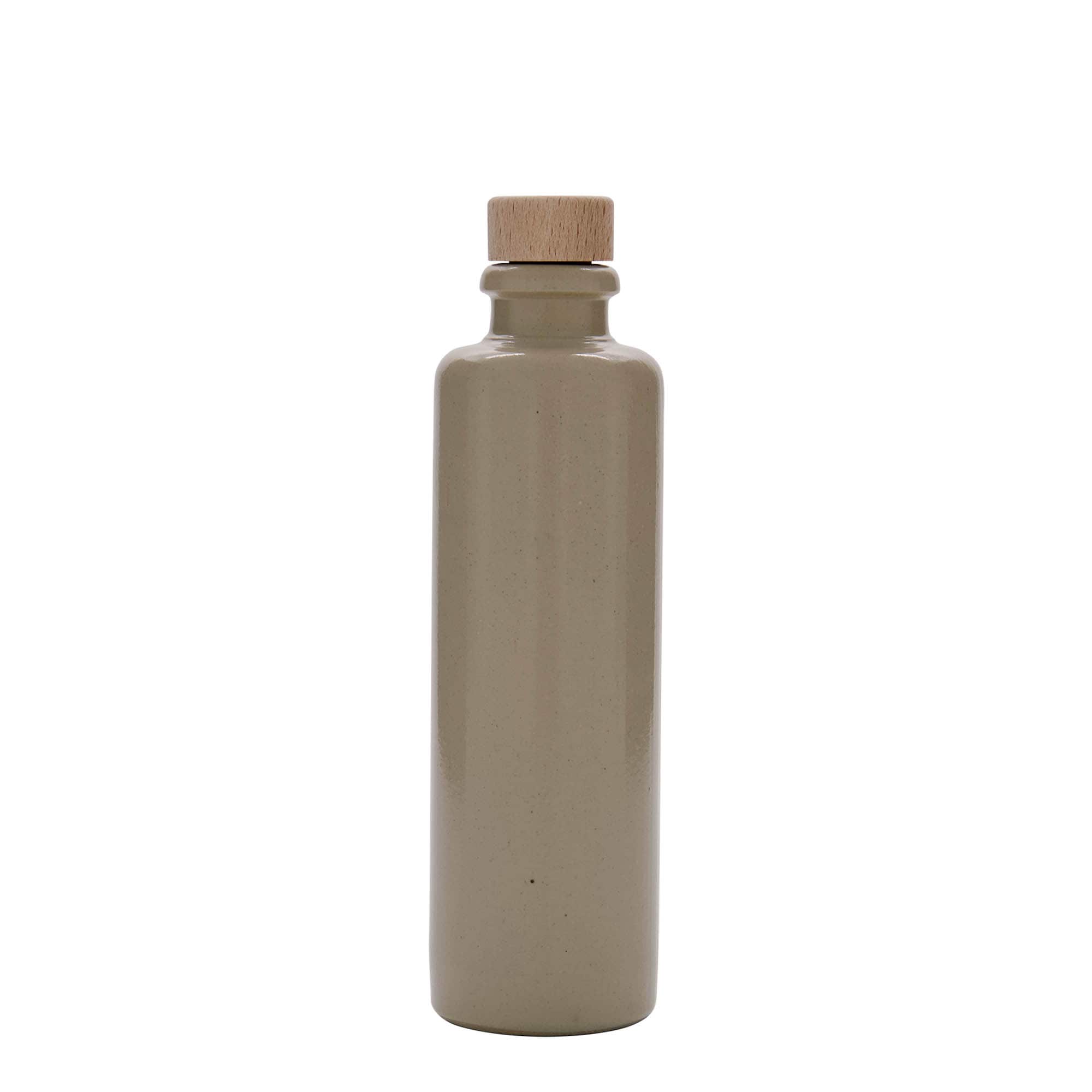 200 ml saviruukku, kivikeramiikka, beige, suuaukko: korkki