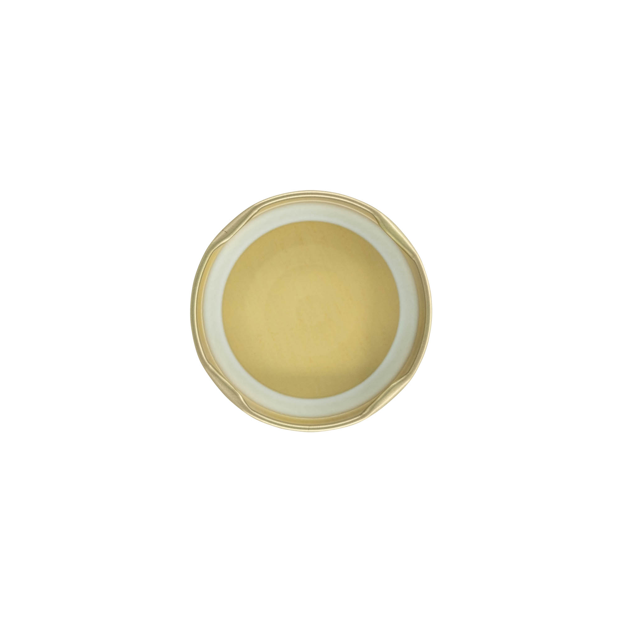 Twist-Off-kansi, valkoinen pelti, kulta, suuaukolle: TO 58