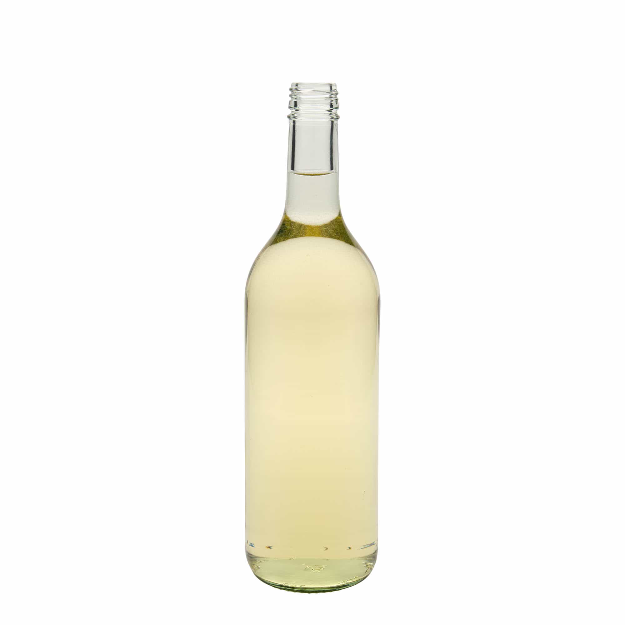750 ml lasipullo 'Bordeaux', suuaukko: PP 28