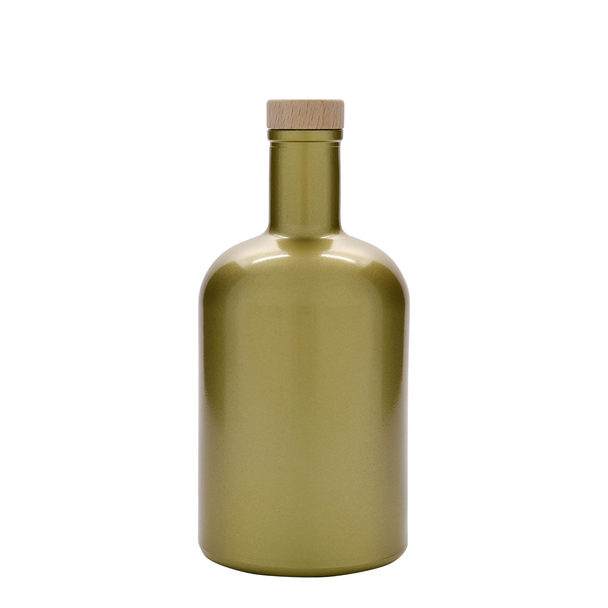 700 ml lasipullo 'Gerardino', kulta, suuaukko: korkki