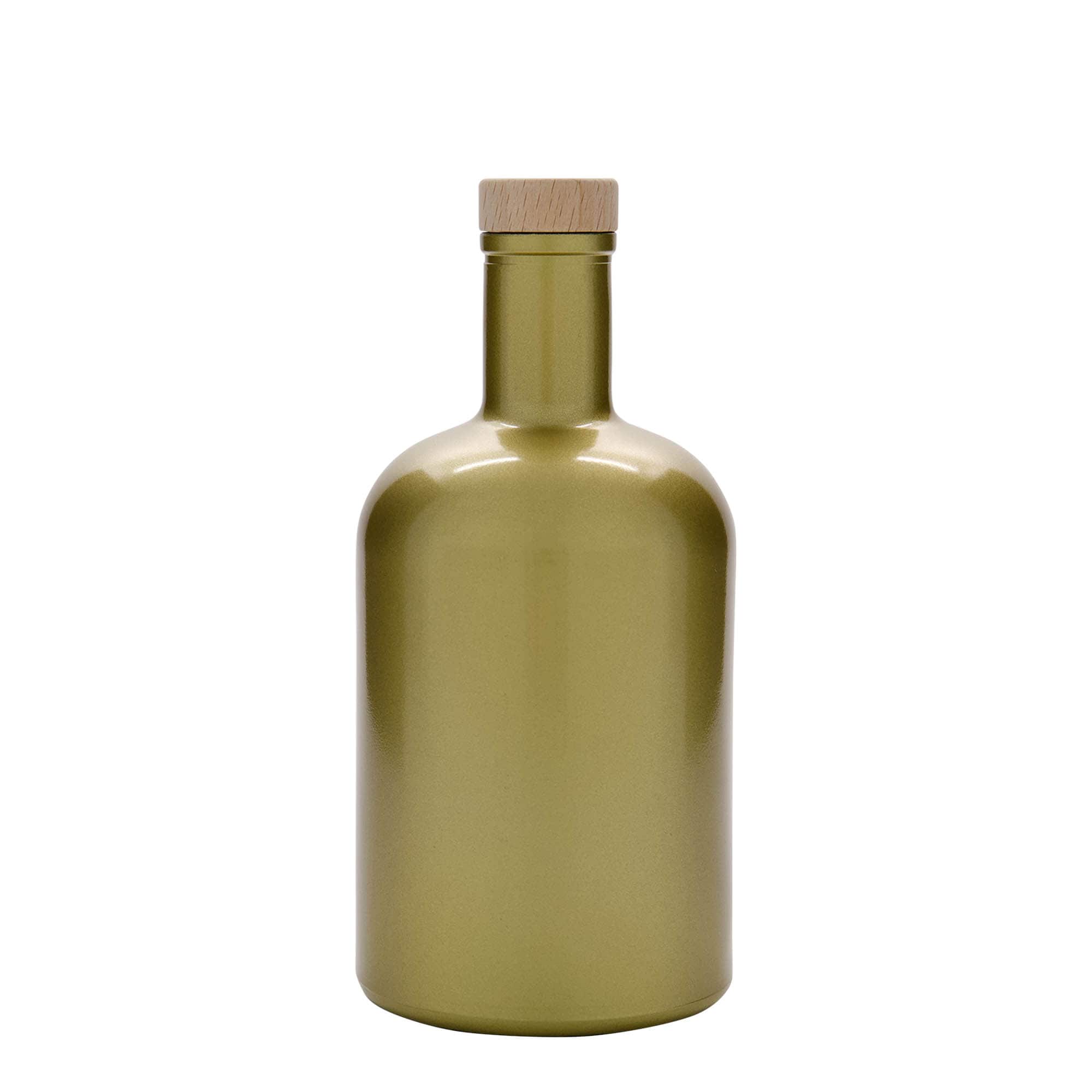 700 ml lasipullo ”Gerardino”, kulta, suuaukko: korkki