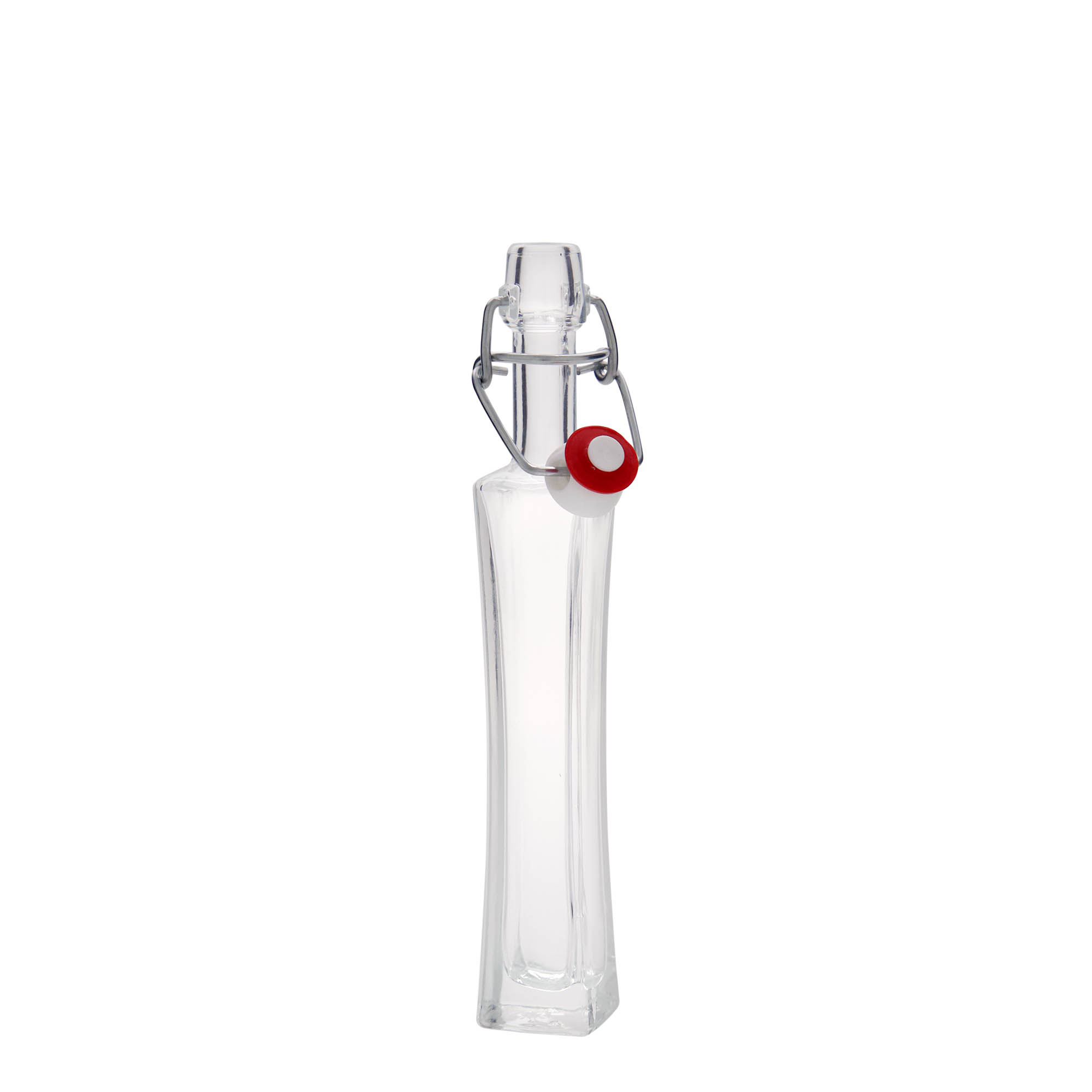 40 ml lasipullo 'Koko', neliömäinen, suuaukko: lukittava kansi 40 ml lasipullo 'Koko', neliömäinen, suuaukko: lukittava kansi