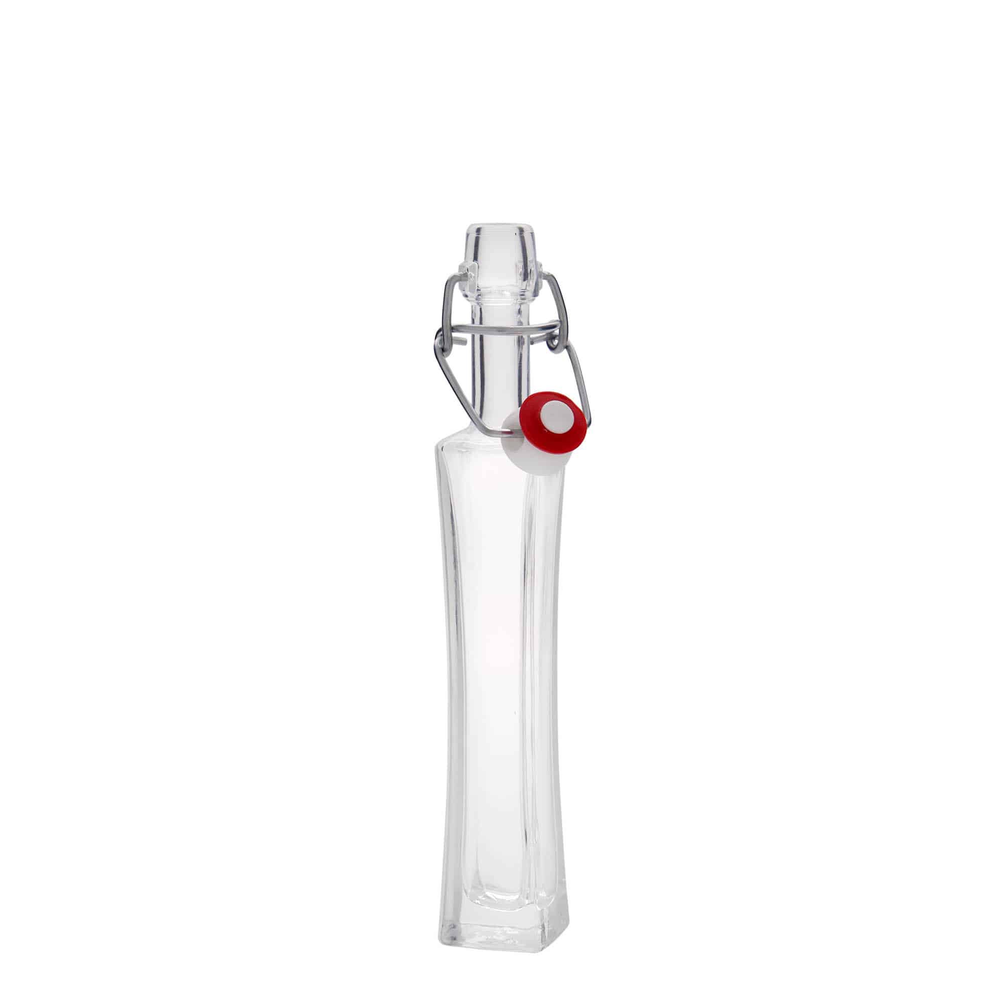 40 ml lasipullo ”Koko”, neliömäinen, suuaukko: lukittava kansi